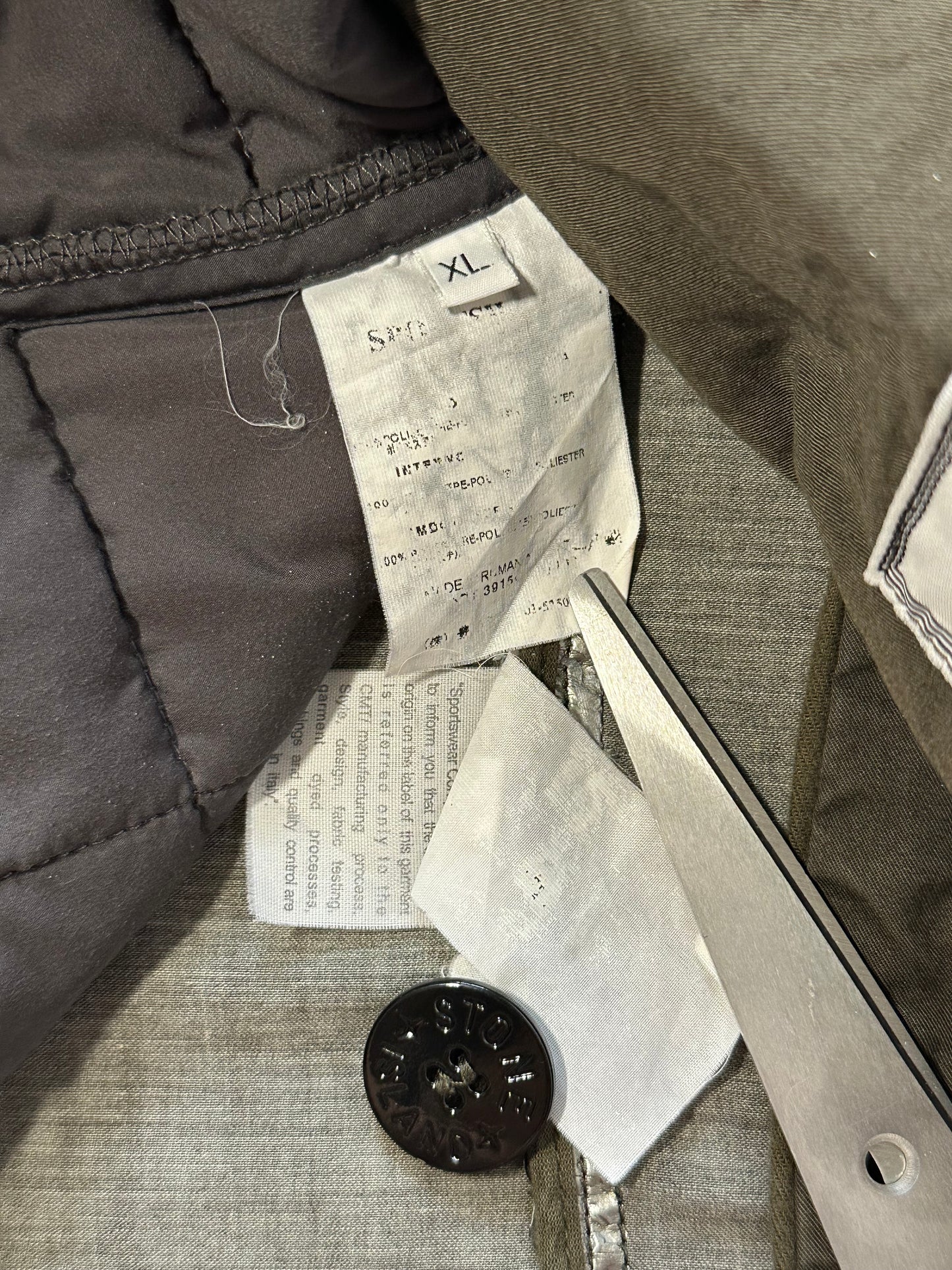 Stone Island 2003 Raso Gommato Jacket w/ Removable Liner (XL)