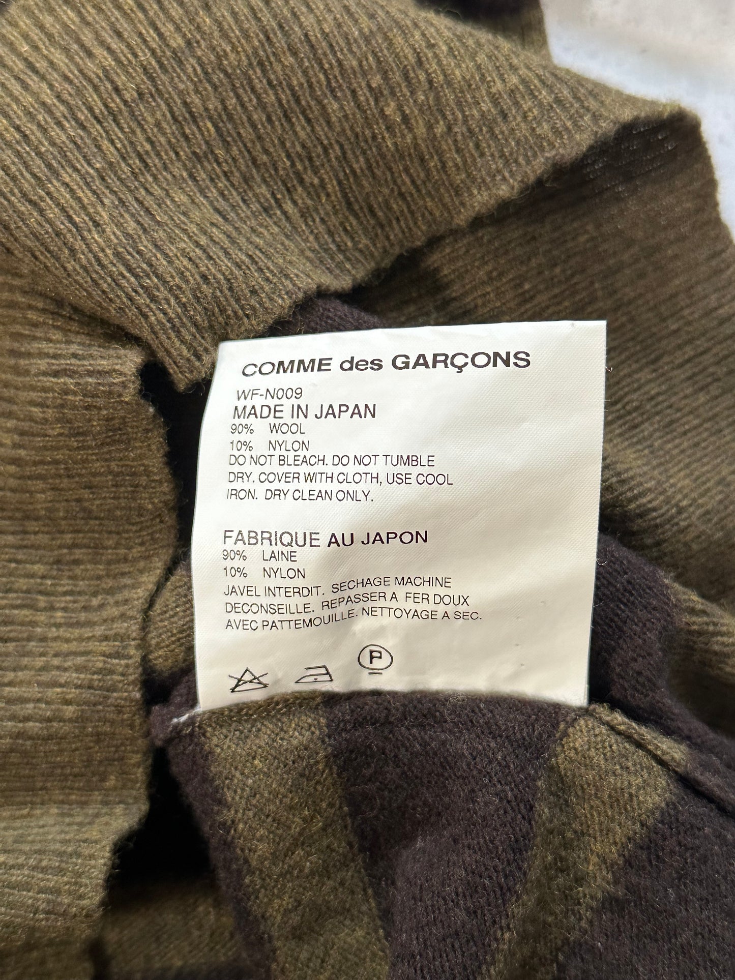 Junya Watanabe MAN Comme Des Garçons AD2010 Striped Cable Knit Sweatshirt (S)