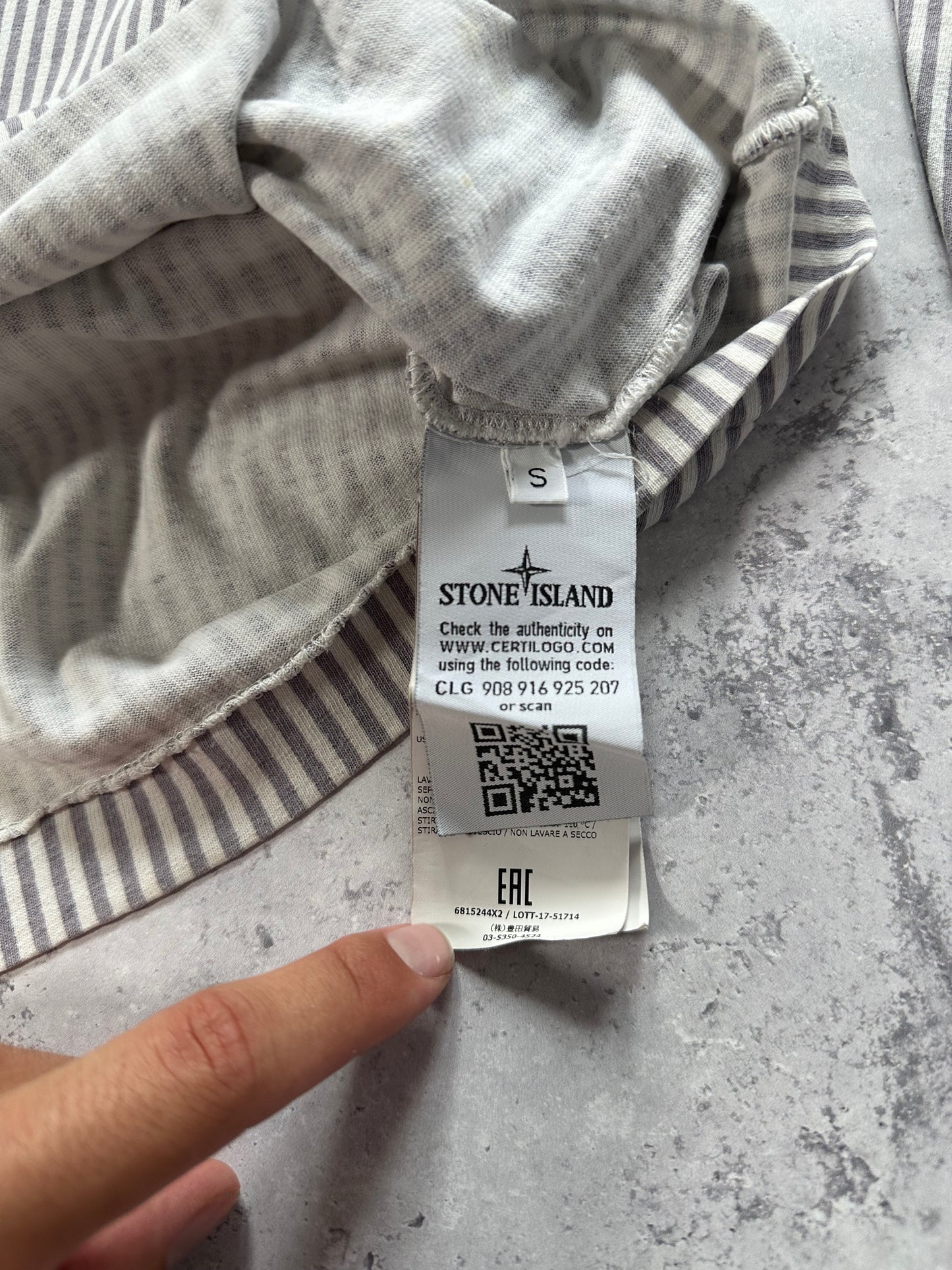 Stone Island Marina Striped Longsleeve Tshirt