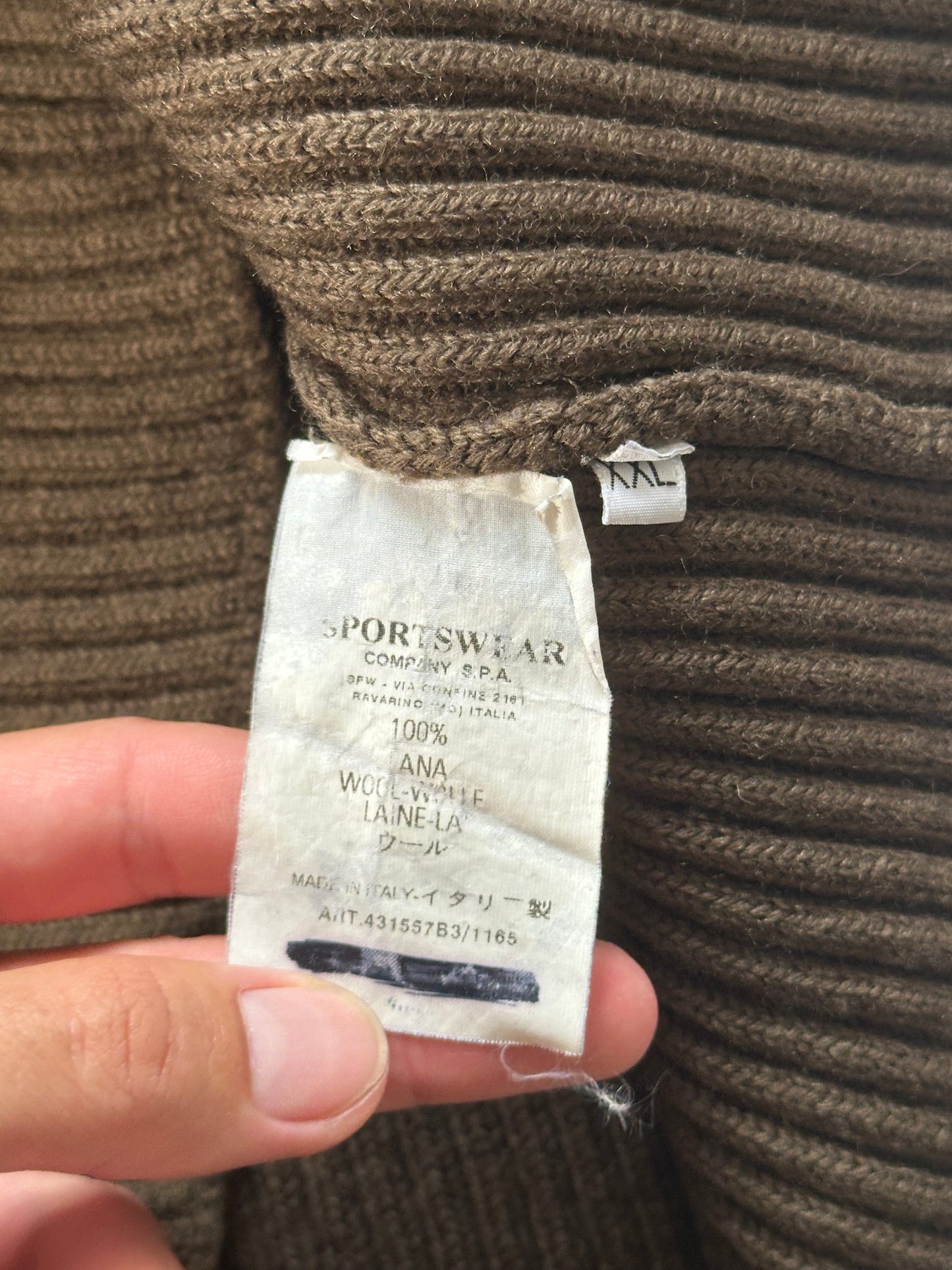 Stone Island AW2005 Ribbed Turtleneck Jumper by Paul Harvey