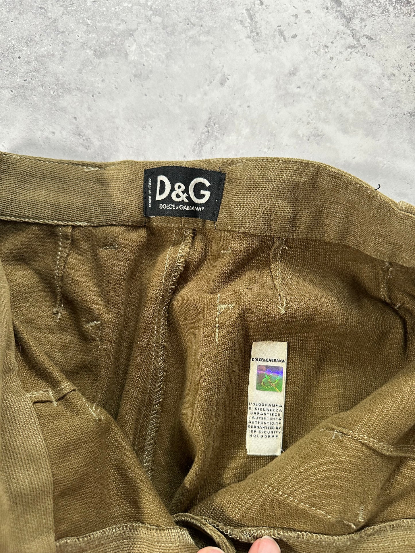 D&G Dolce & Gabbana 2003 Bondage Multipocket Cargo Pants