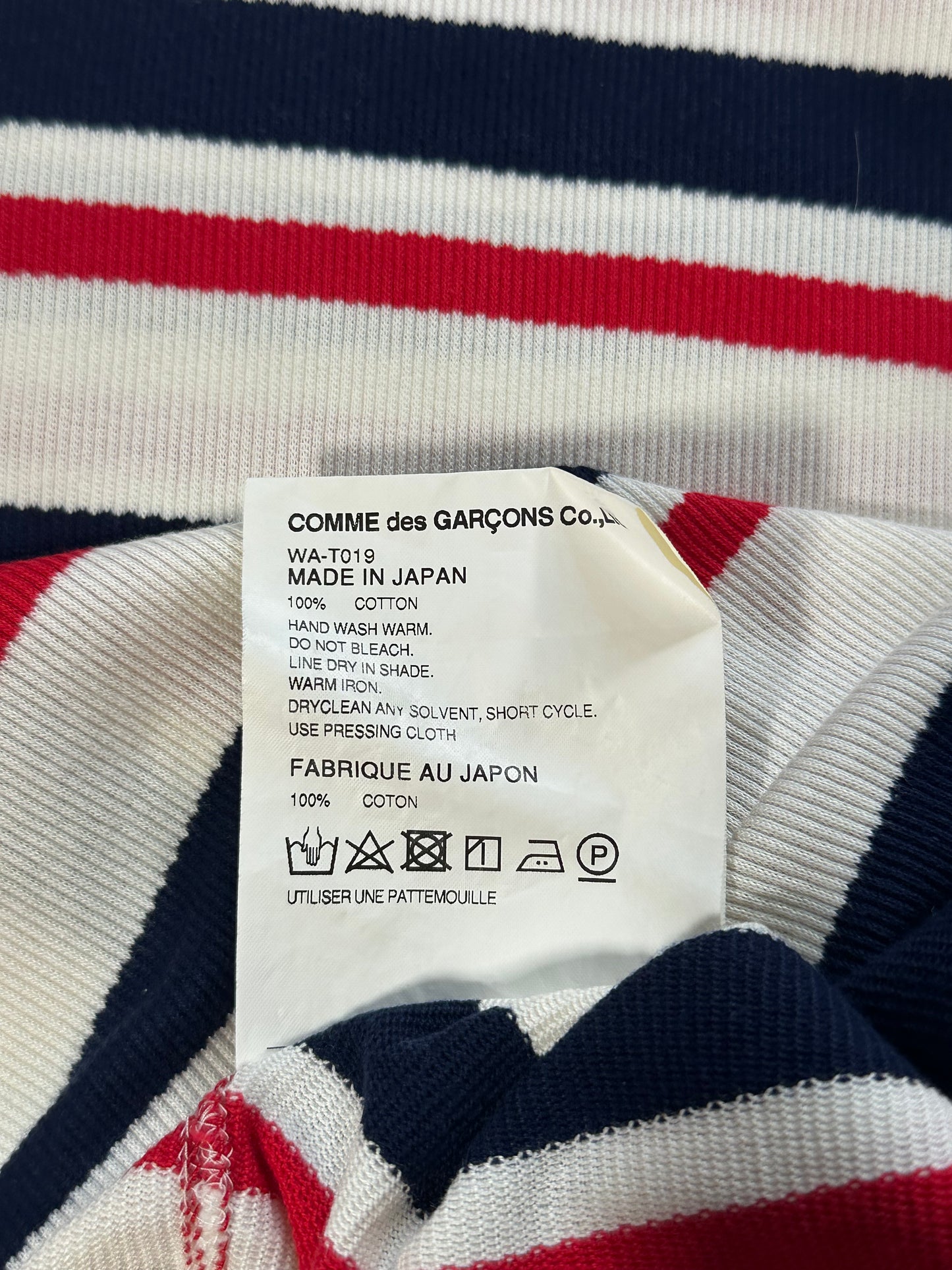 Junya Watanabe MAN Comme Des Garçons AD2017 Striped Knit Tshirt