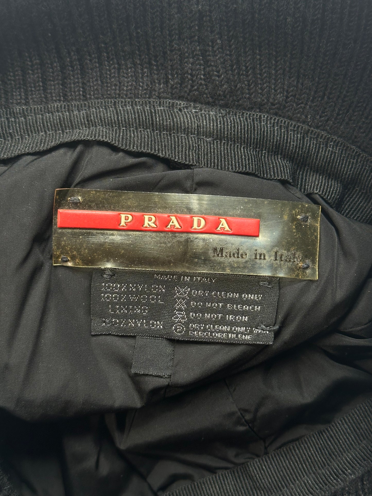 Prada Sport Linea Rossa 2006 Nylon Wool Bucket Beanie Hat