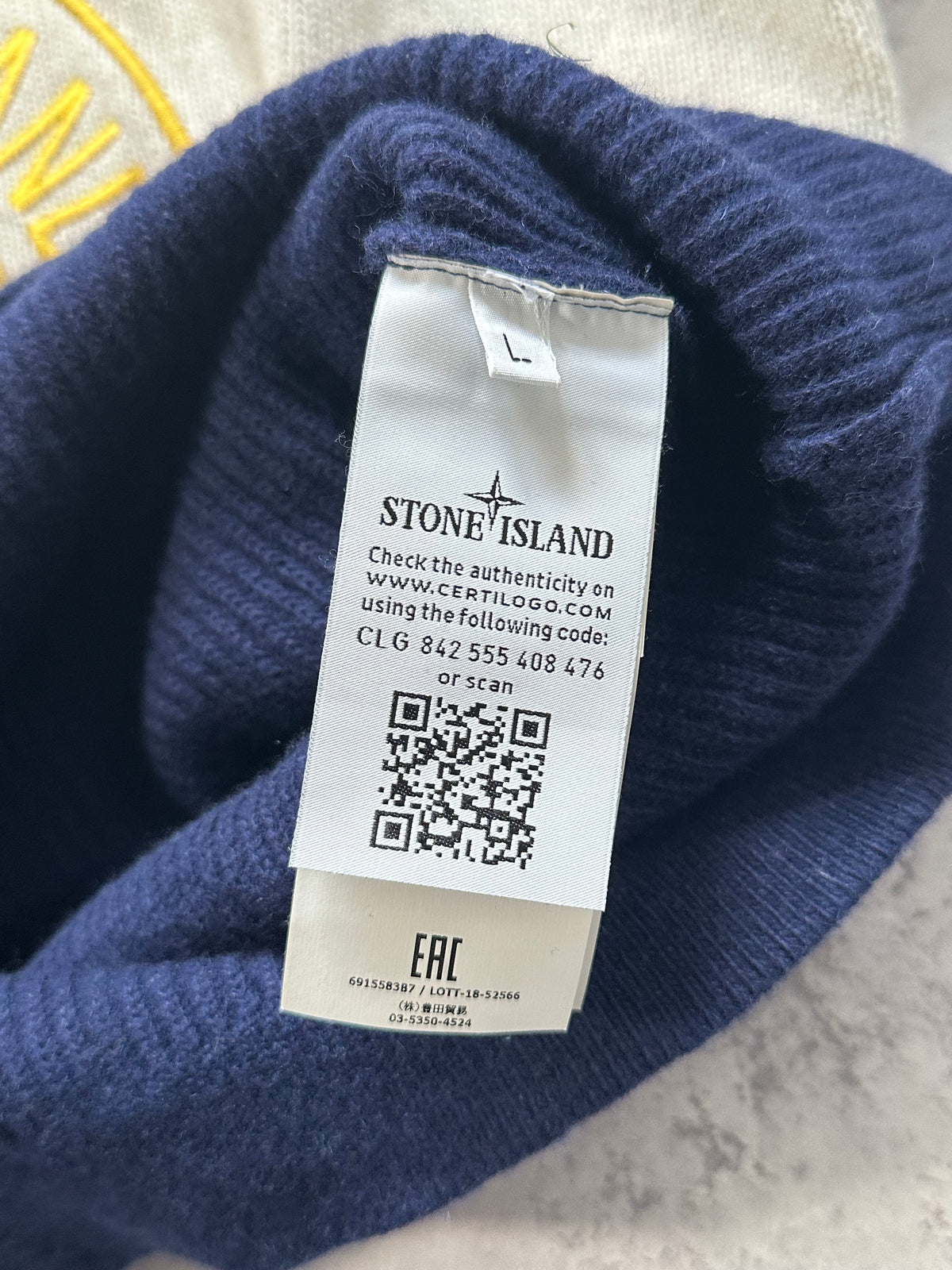 Stone Island AW2018 Compass Striped Sweatshirt (M)