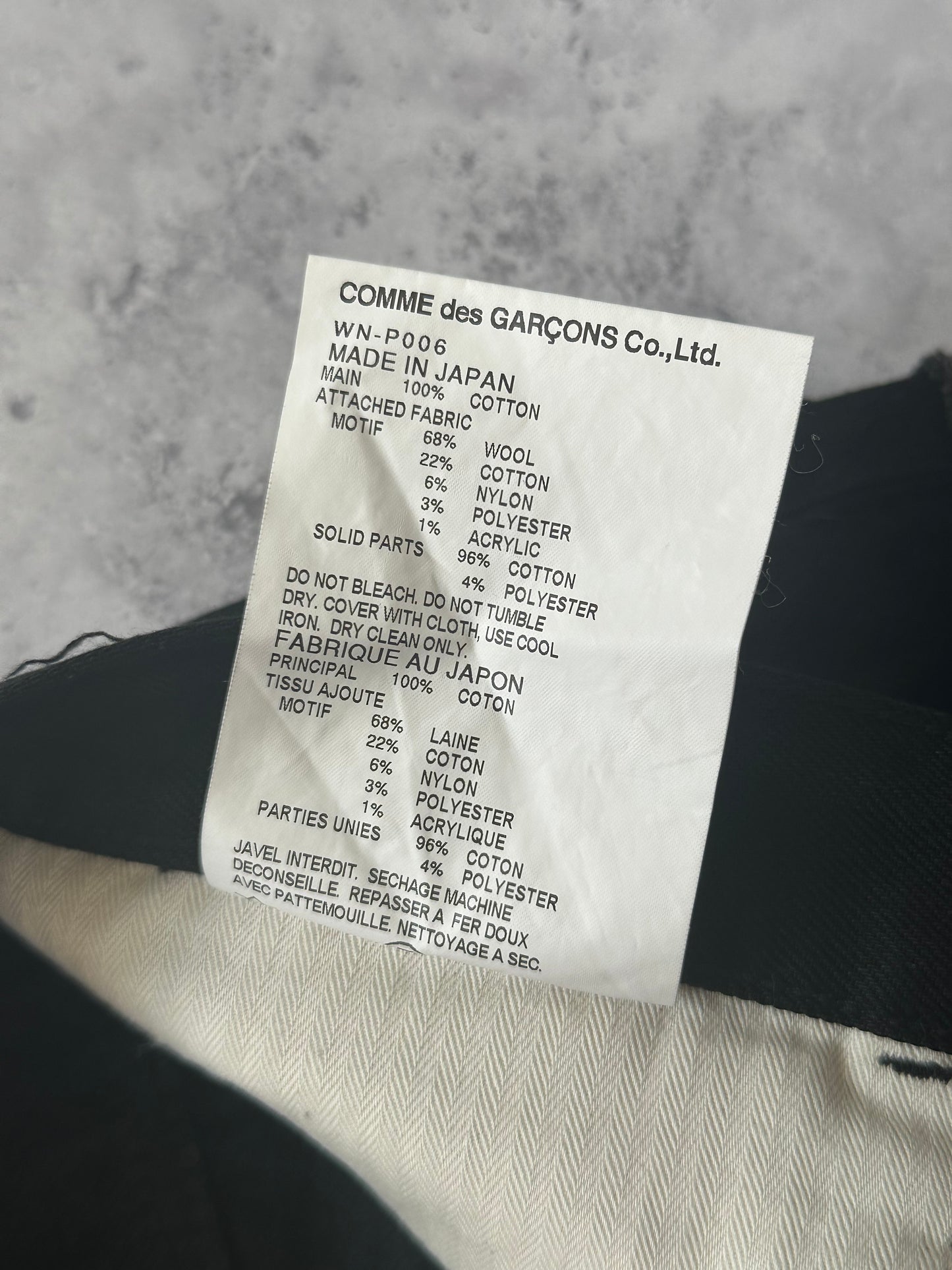 Junya Watanabe MAN Comme des Garçons AD2014 Patchwork Recontructed Denim Jeans (W30)