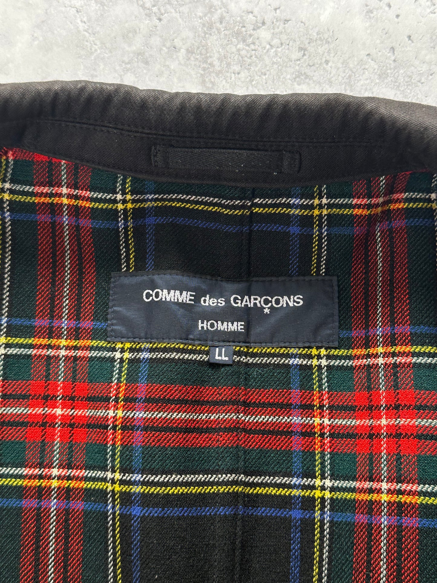 Comme des Garçons Homme AD2006 Plaid Blazer Jacket