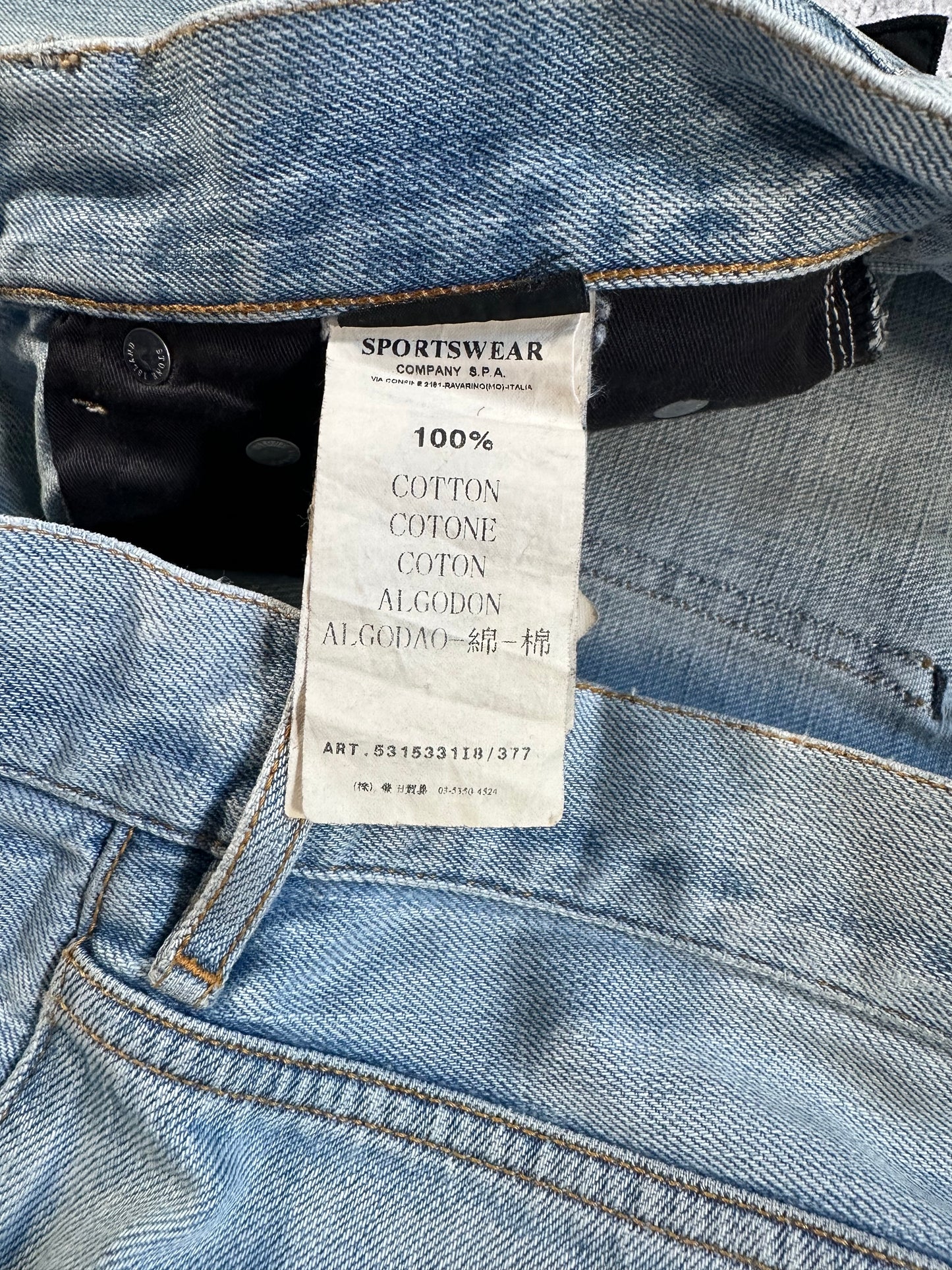 Stone Island 2010 Light Wash Denim Jeans (W30L34)