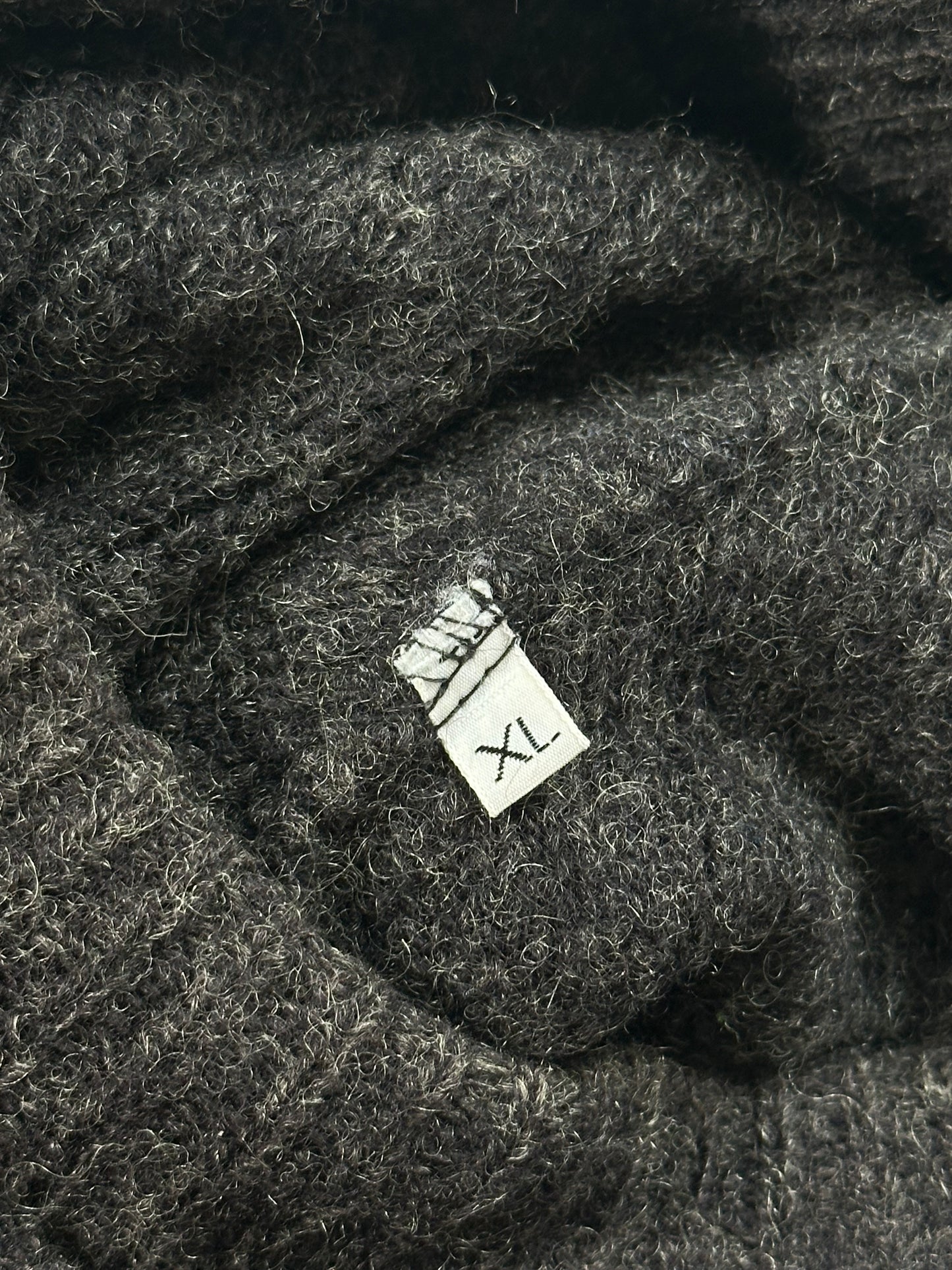 Stone Island AW1986 Embroidered Spellout Wool Jumper (XL)