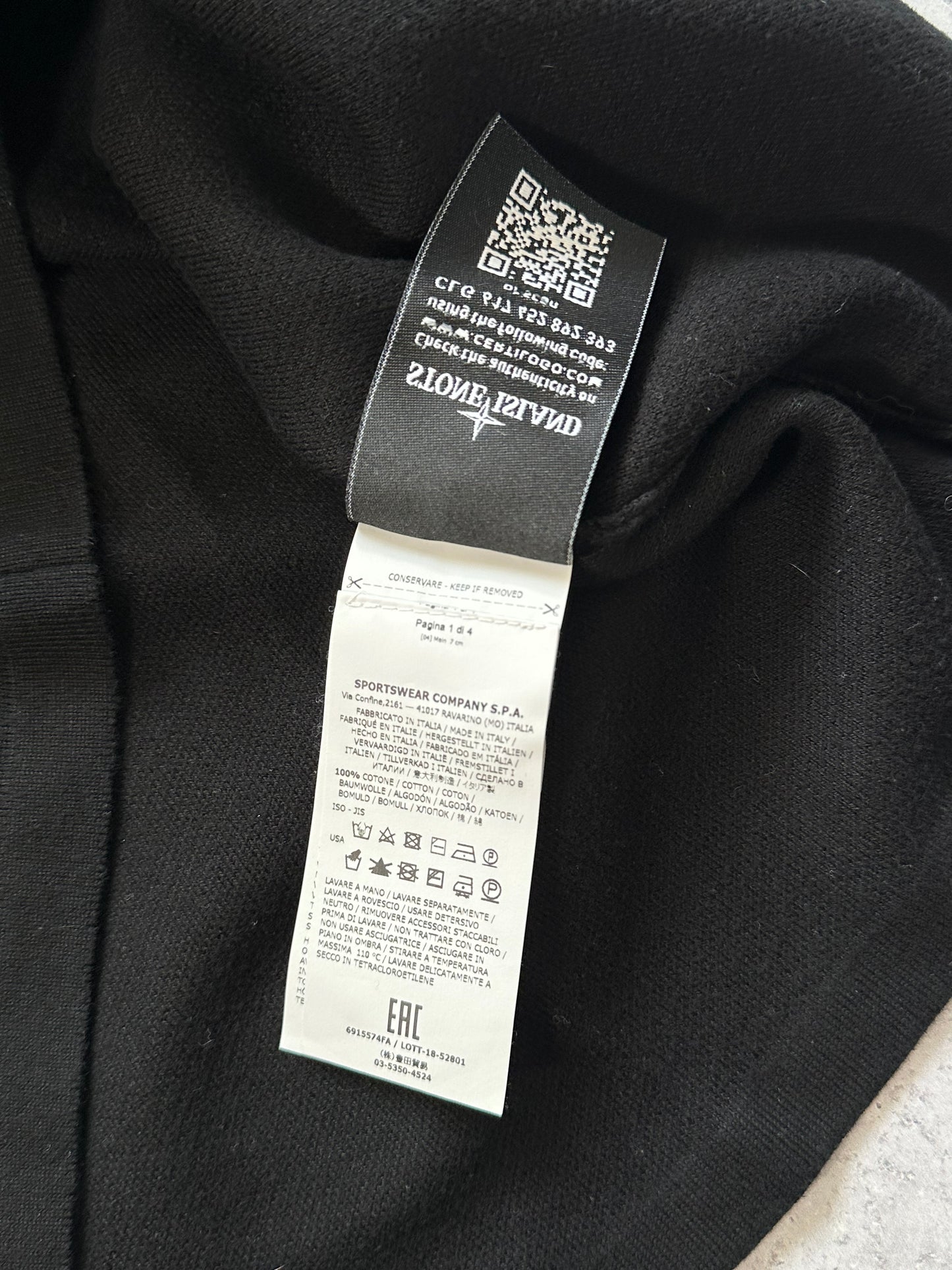 Stone Island AW2018 Ghost Sweatshirt (tagged XXL, fits XL)