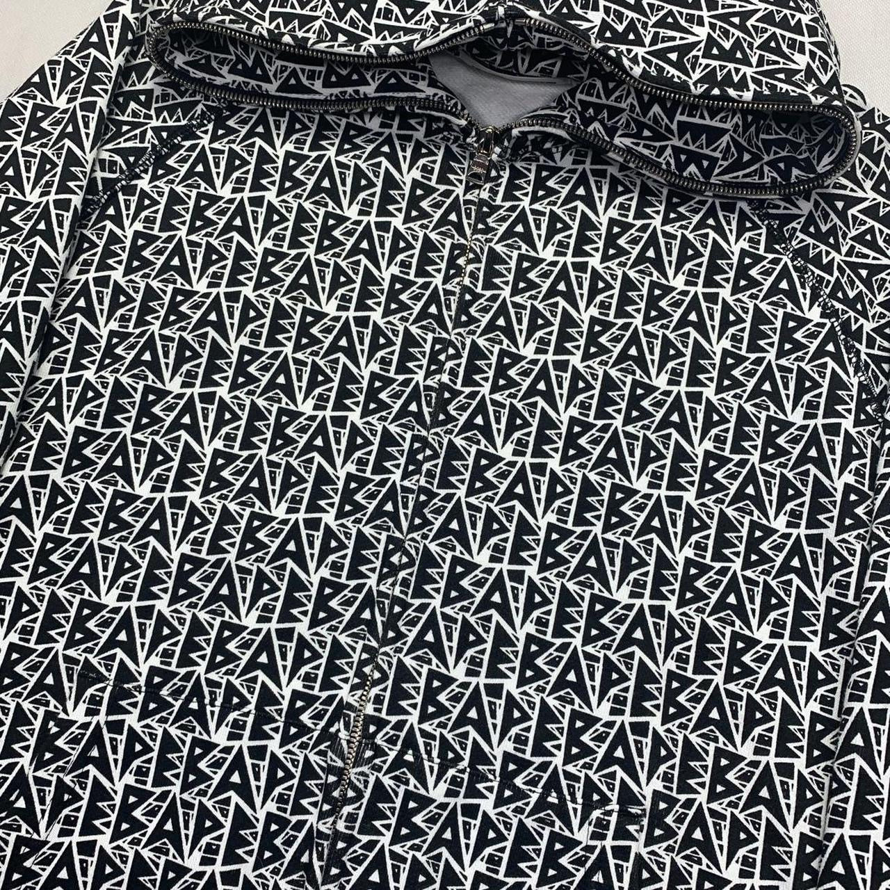Bape Spell Out Monogram Full Zip Hoodie
