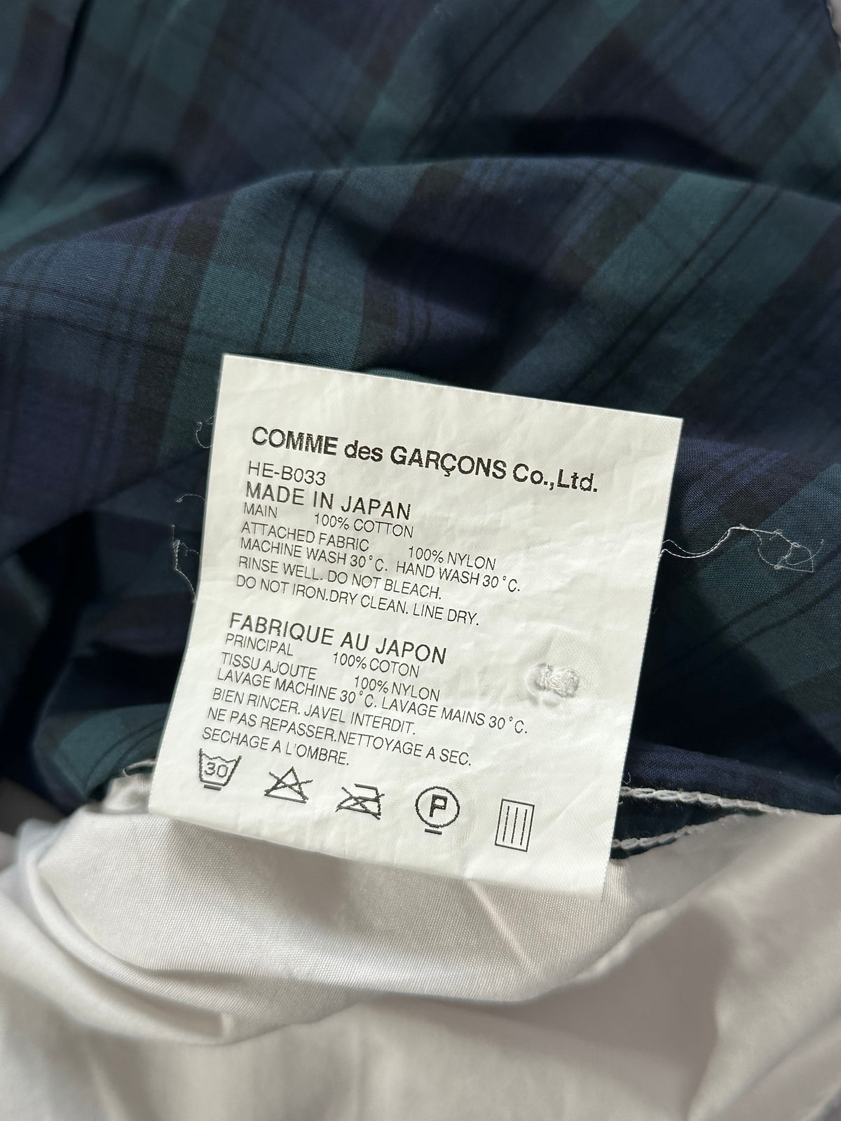 Comme des Garçons Homme 2009 Plaid Nylon Pocket Shirt (L)