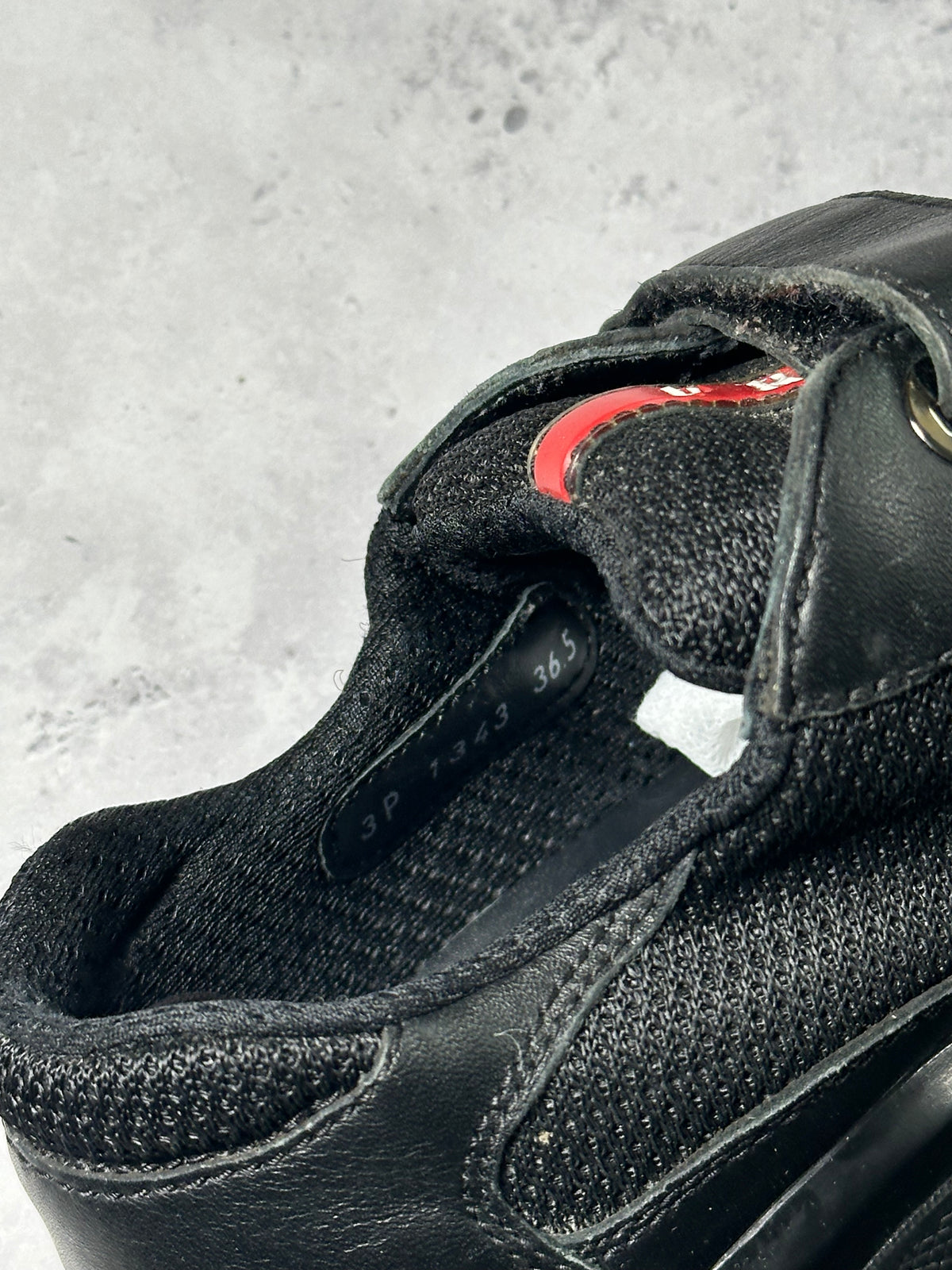 Prada Linea Rossa America’s Cup Double Strap Sneakers in Black (UK5/EU37.5/ US6)