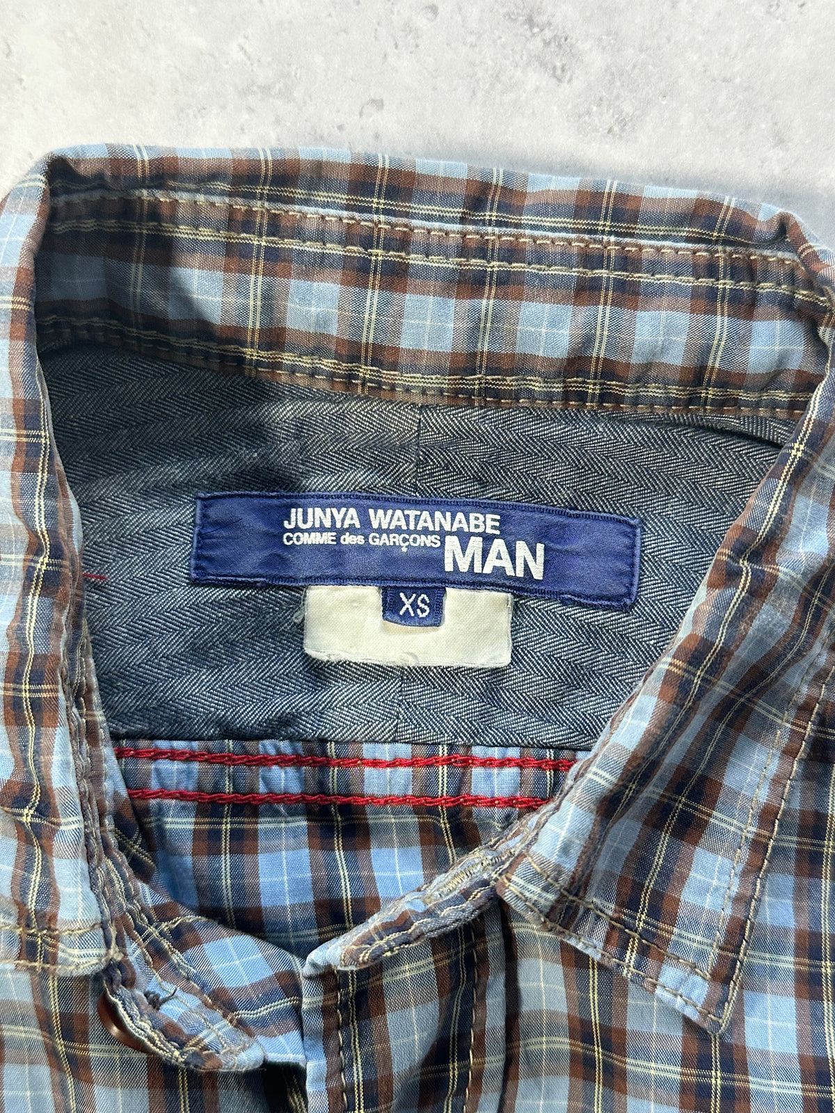 Junya Watanabe MAN Comme Des Garçons AD2013 Plaid D-Ring Longsleeve Shirt (S)