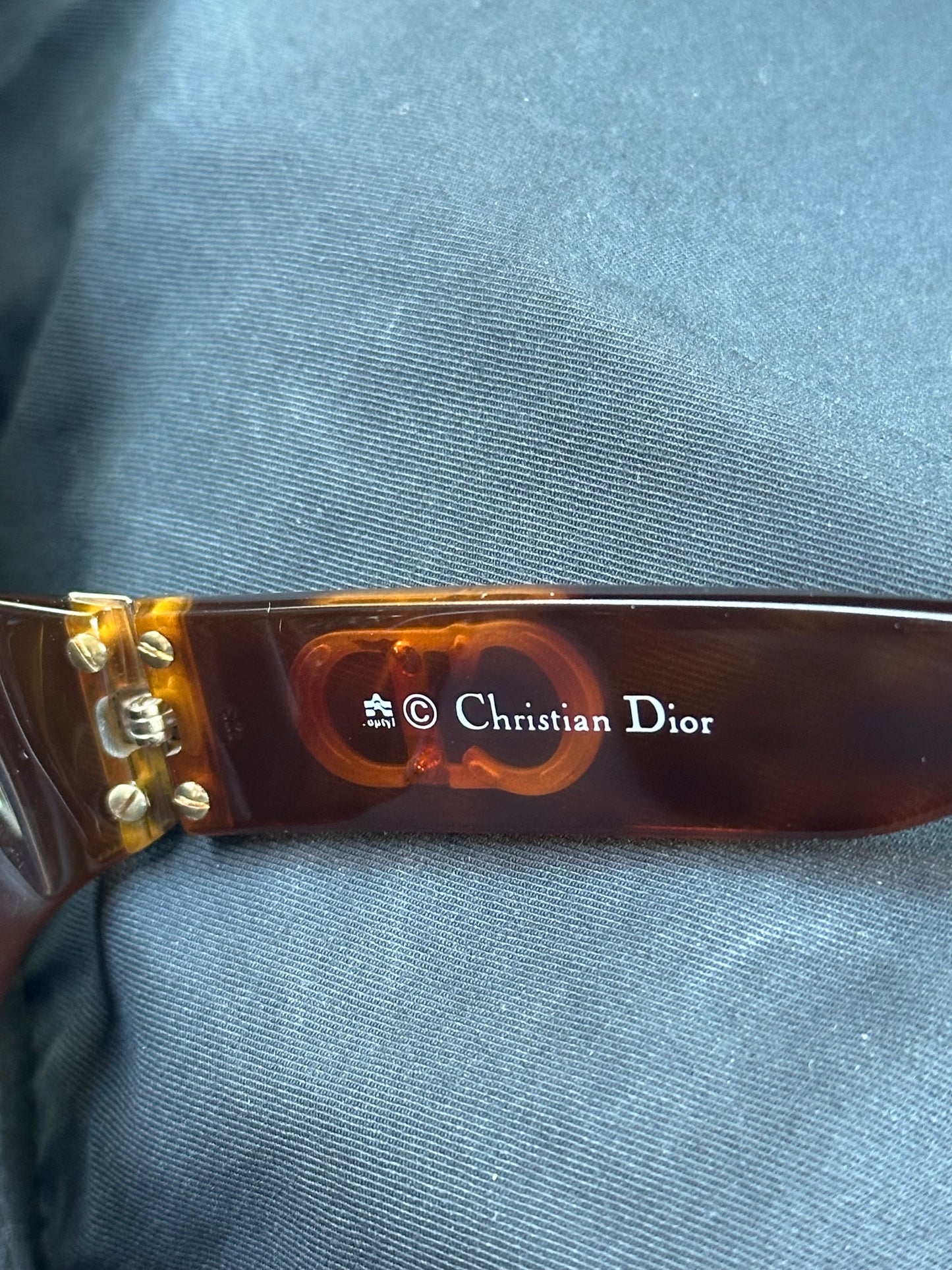 Christian Dior 1990s ‘CD’ Tortoise Shell Sunglasses