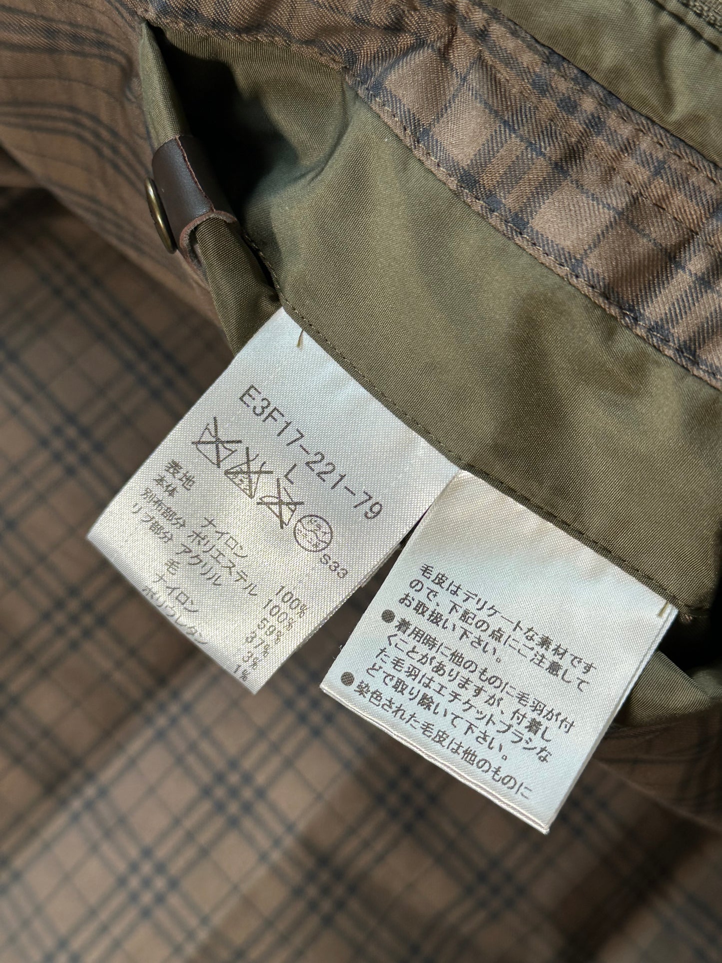 Burberry Blue Label Fur Trim Down Puffer Jacket (M)