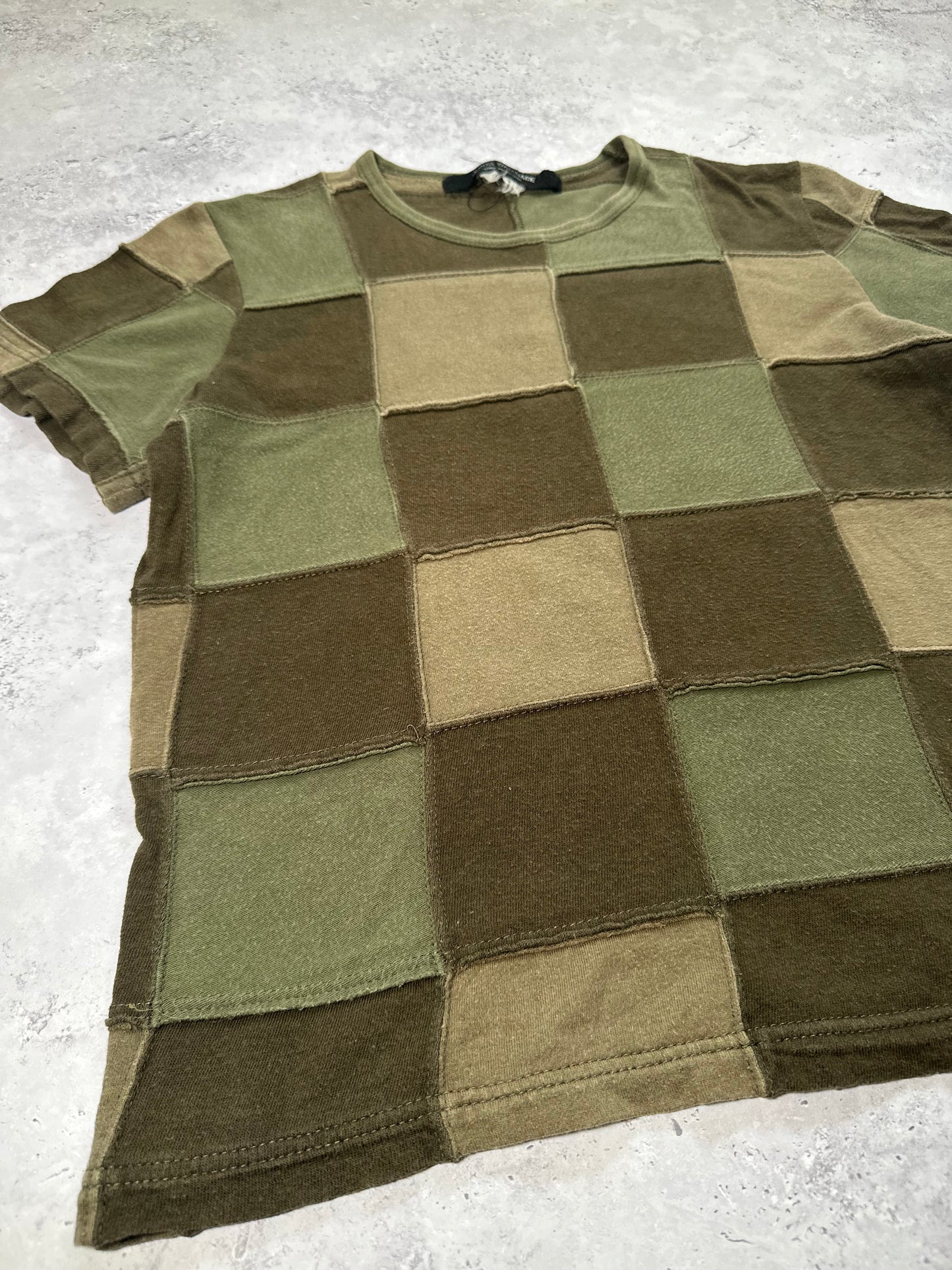Junya Watanabe Comme Des Garçons 2006 Checkerboard Patchwork Tshirt