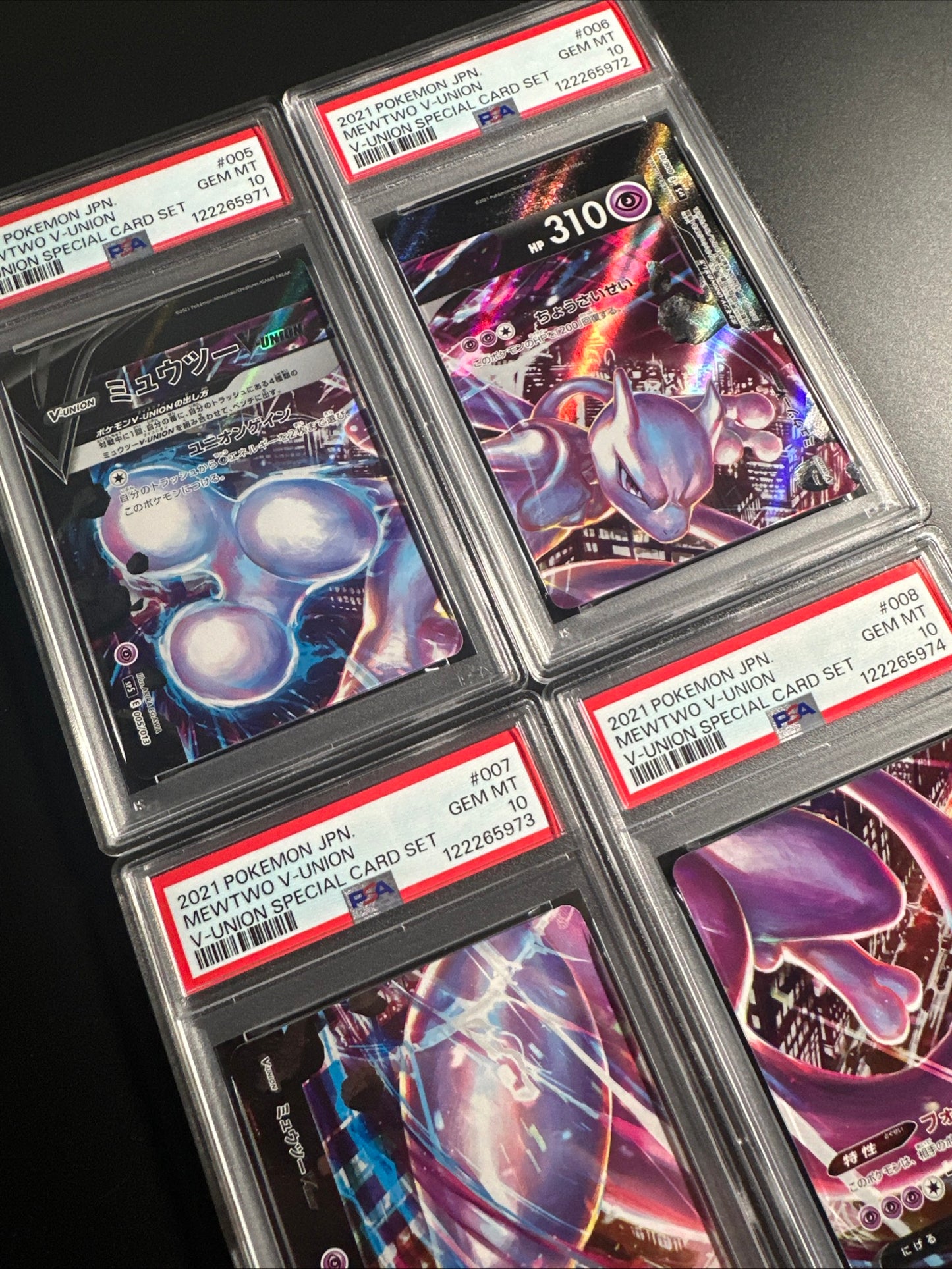 PSA 10 Mewtwo V Union Pokemon SWSH 159-162 Special Collection Sequential Set