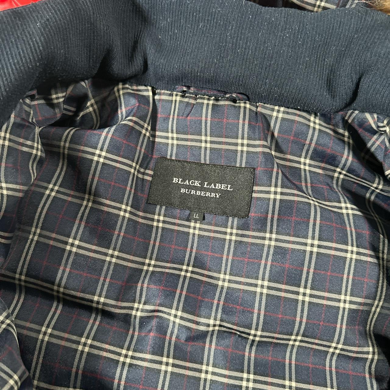 00’s Burberry Black Label Fur Hood Down Puffer Jacket (LL)