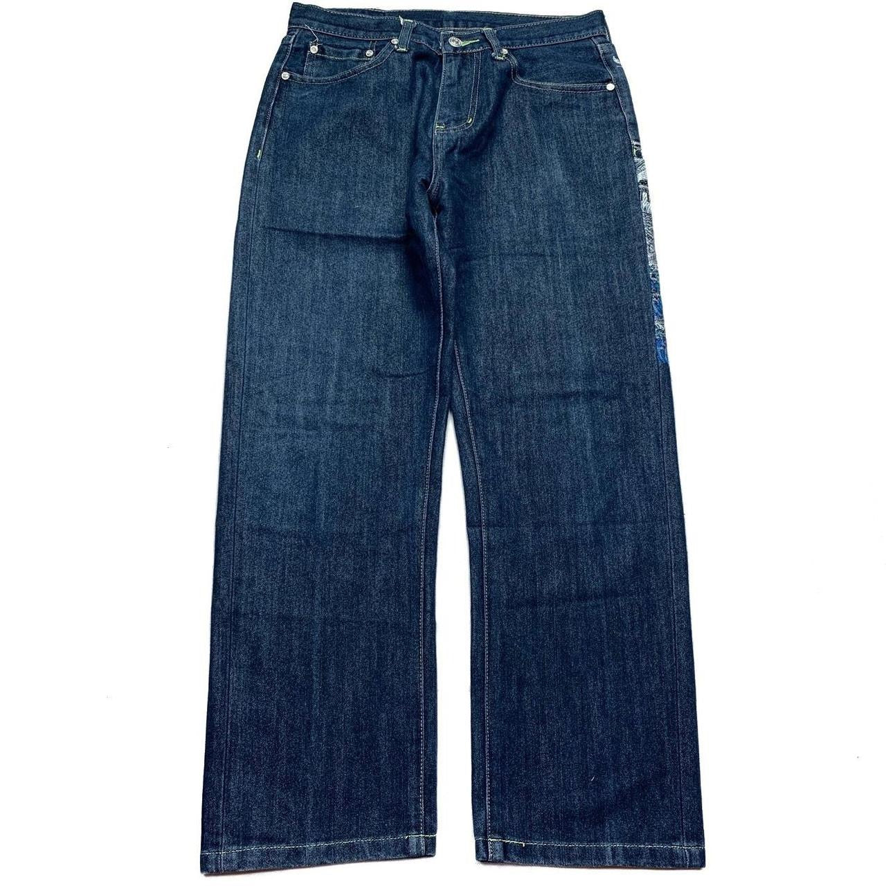 Sugoi Embroidered Koi Fish Japanese Denim Jeans