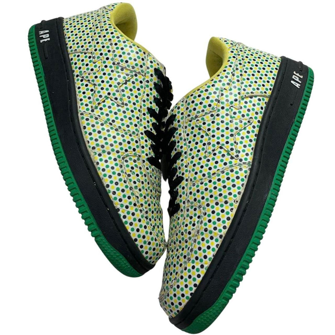 2006 Bape Bapesta Low Shoes / Sneakers FS-001 ‘Green Polka Dots’