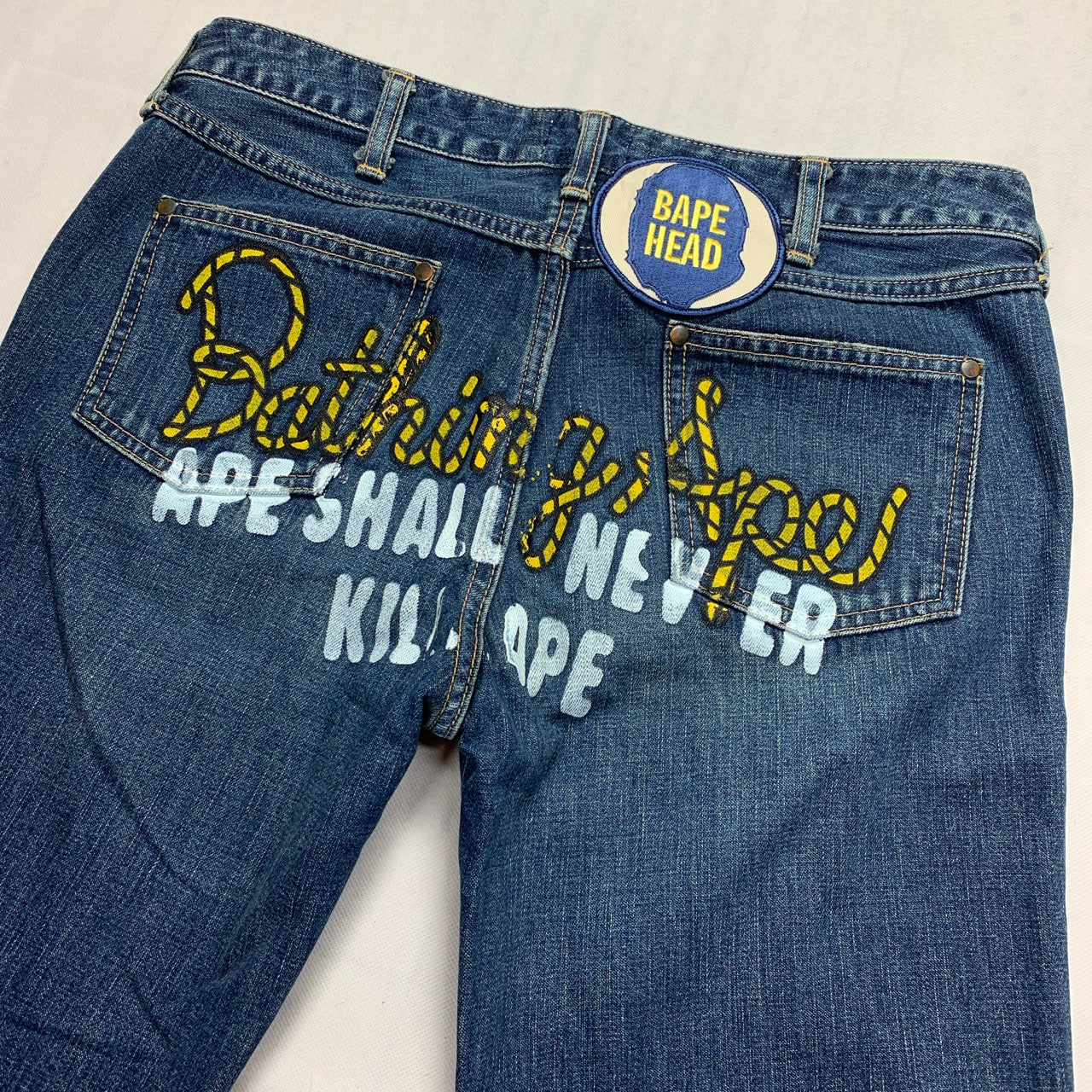 Bape Script Logo Jeans
