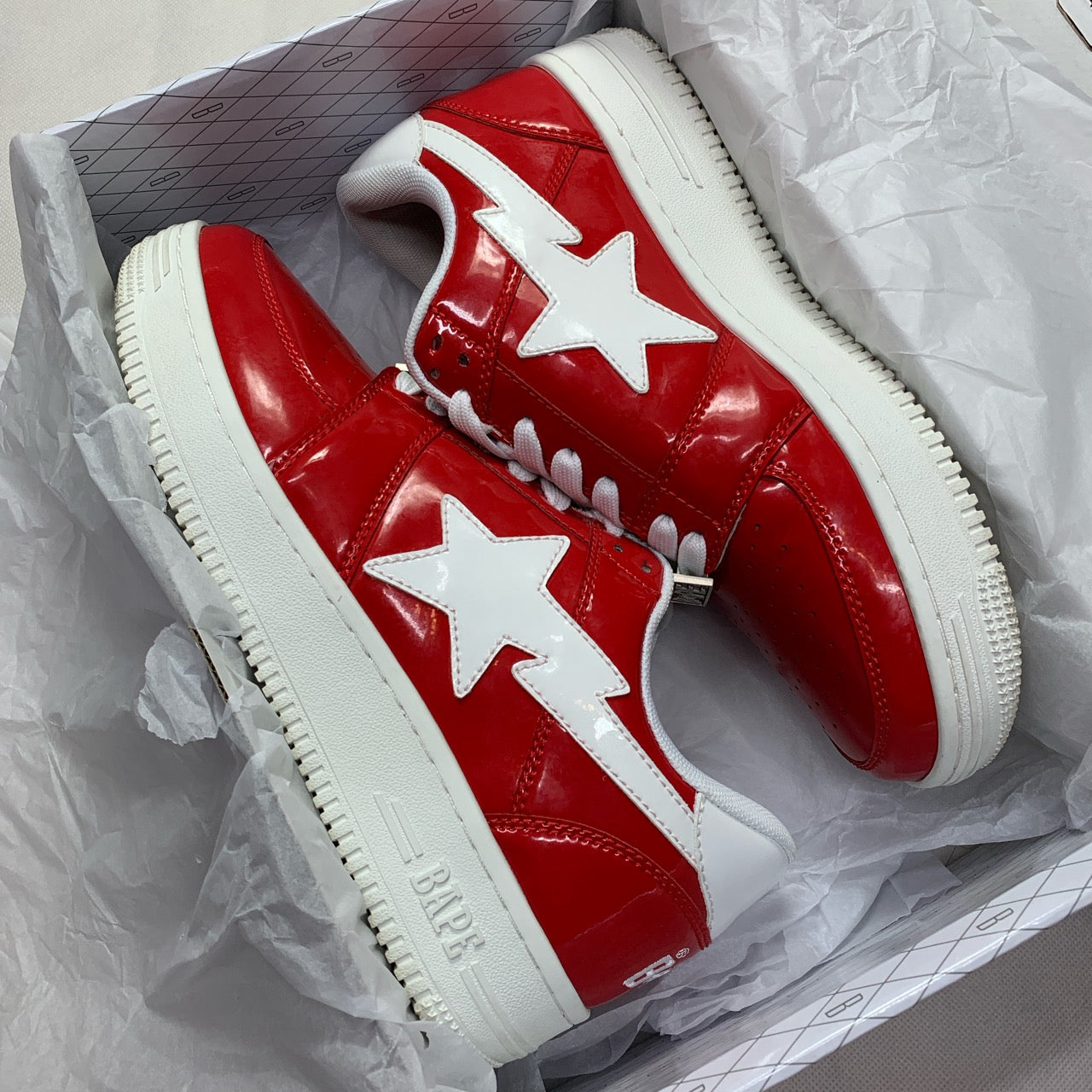 Bape Bapesta Shoes / Sneakers in Red