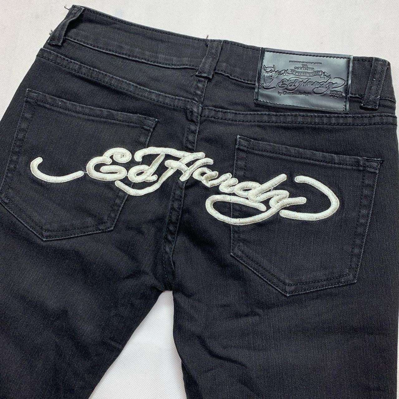 Ed Hardy Spell Out Denim Jeans