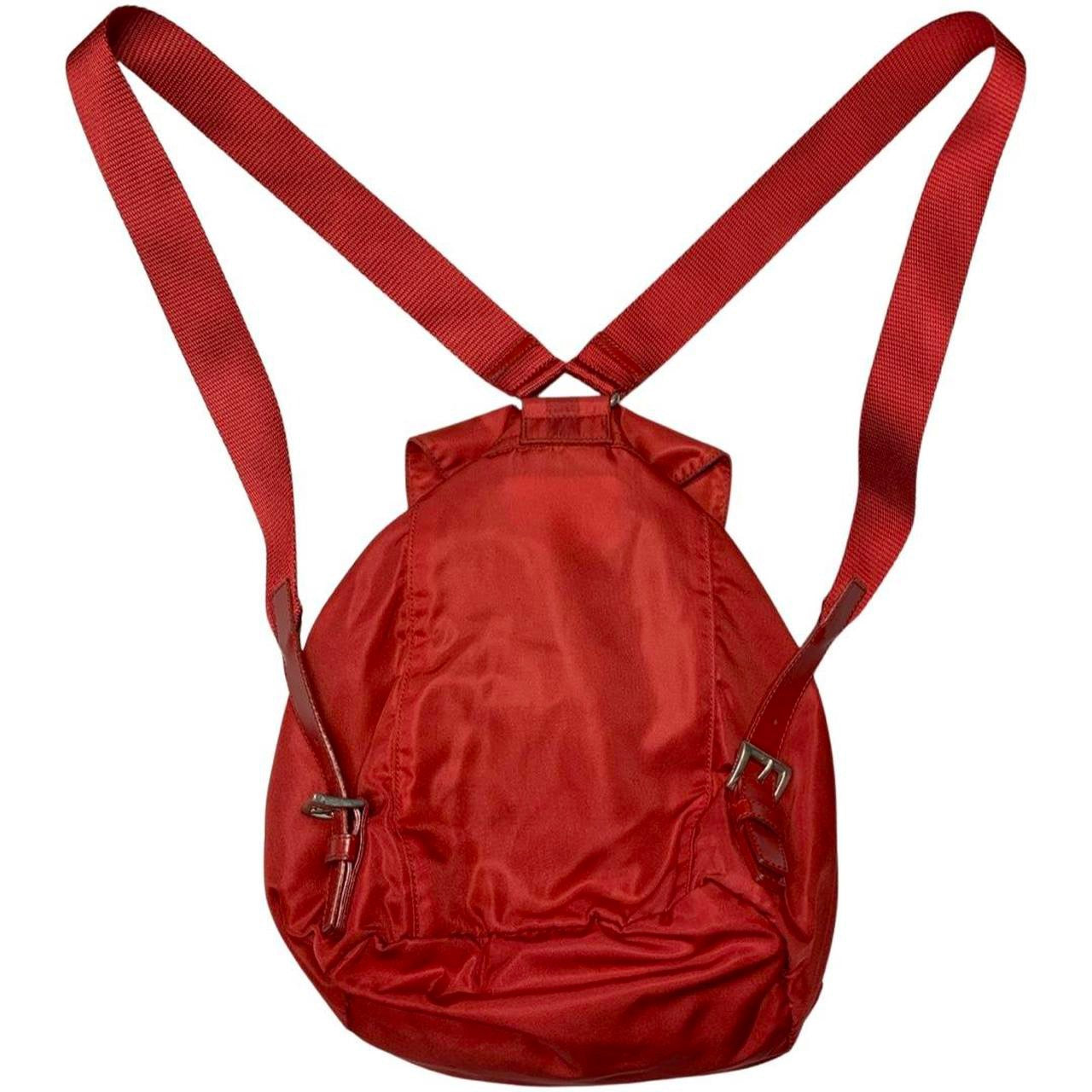 Prada Milano Nylon Vela Backpack Rucksack in Red