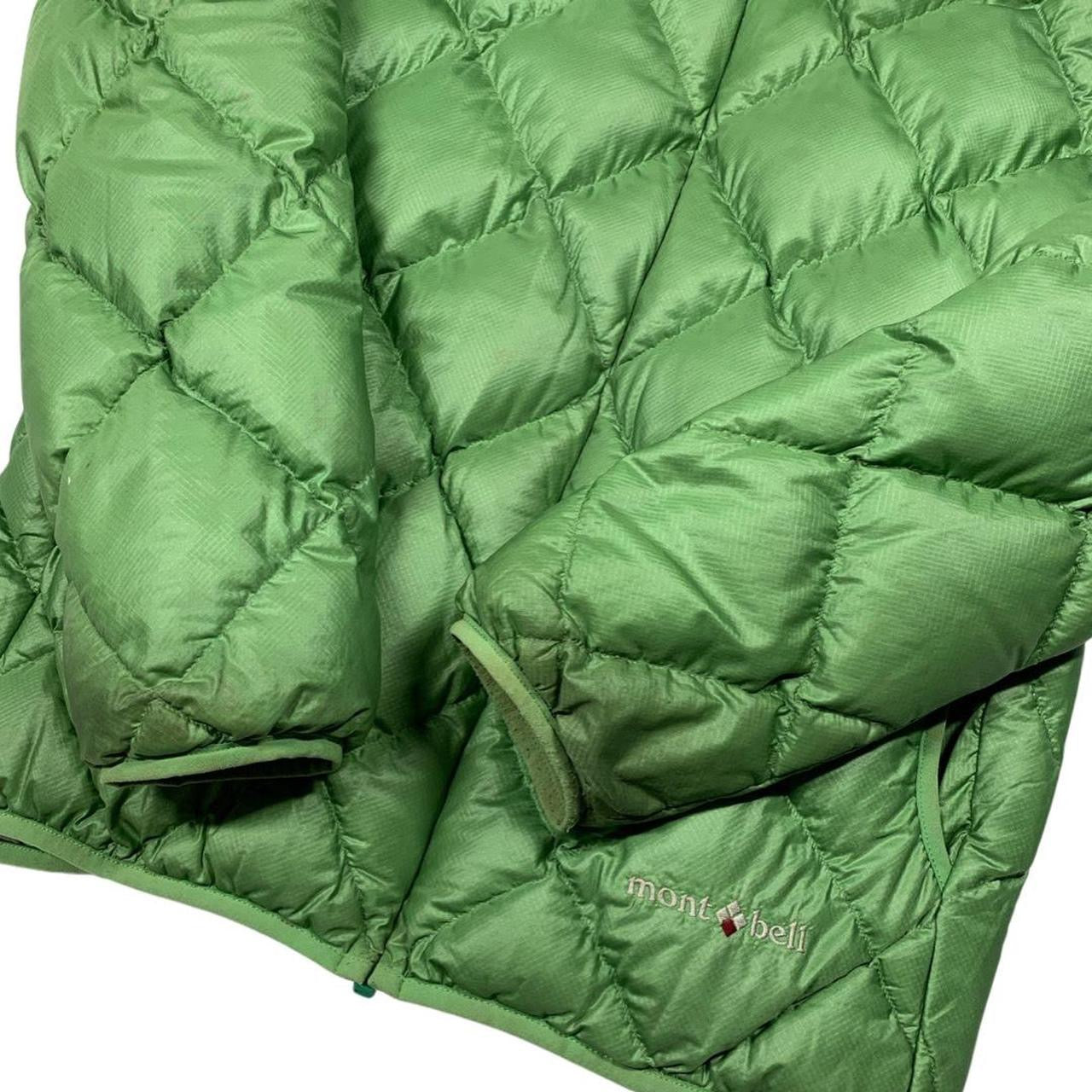 Montbell Diamond Stitch Puffer Down Jacket in Green