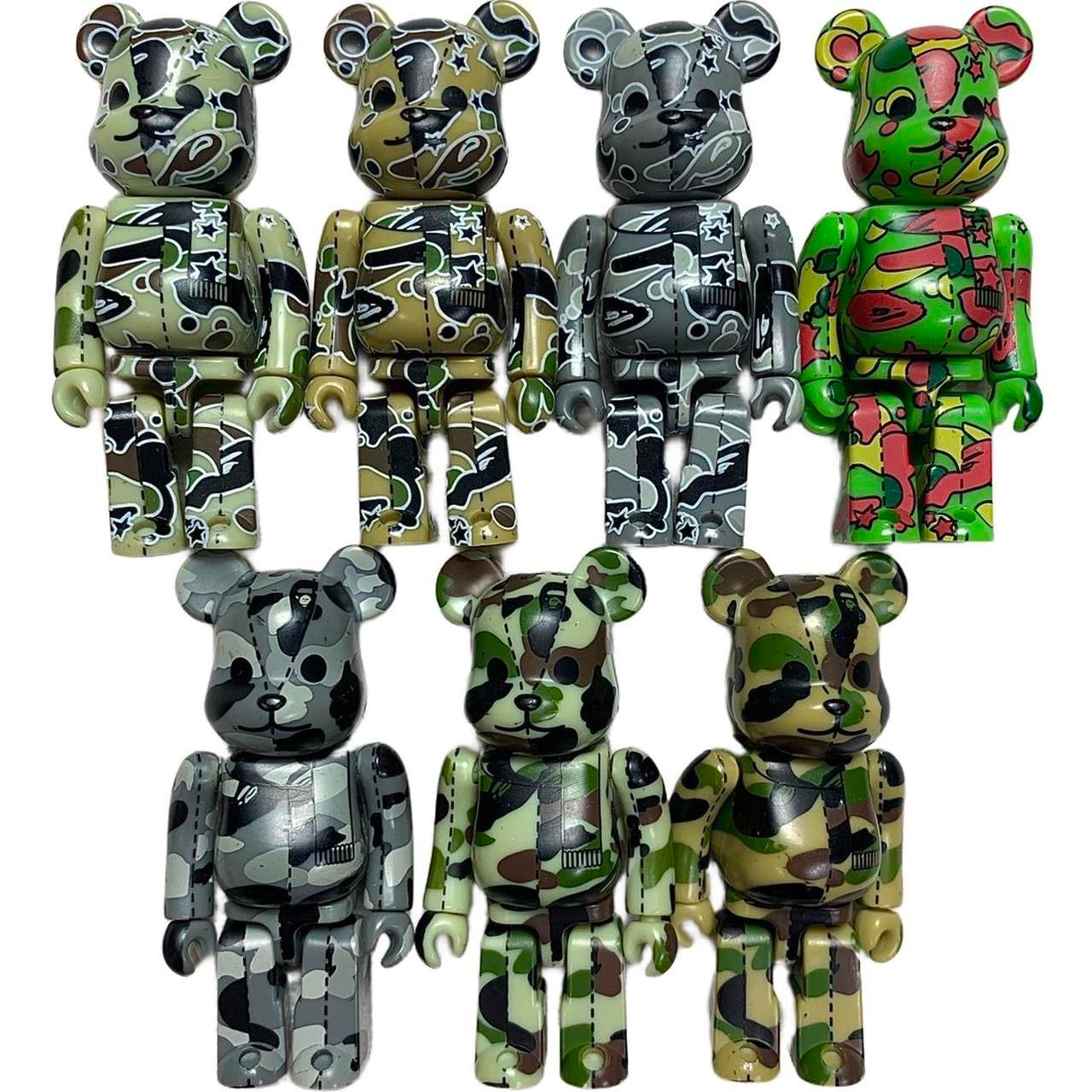 Bape Psyche Camo Bearbrick Set