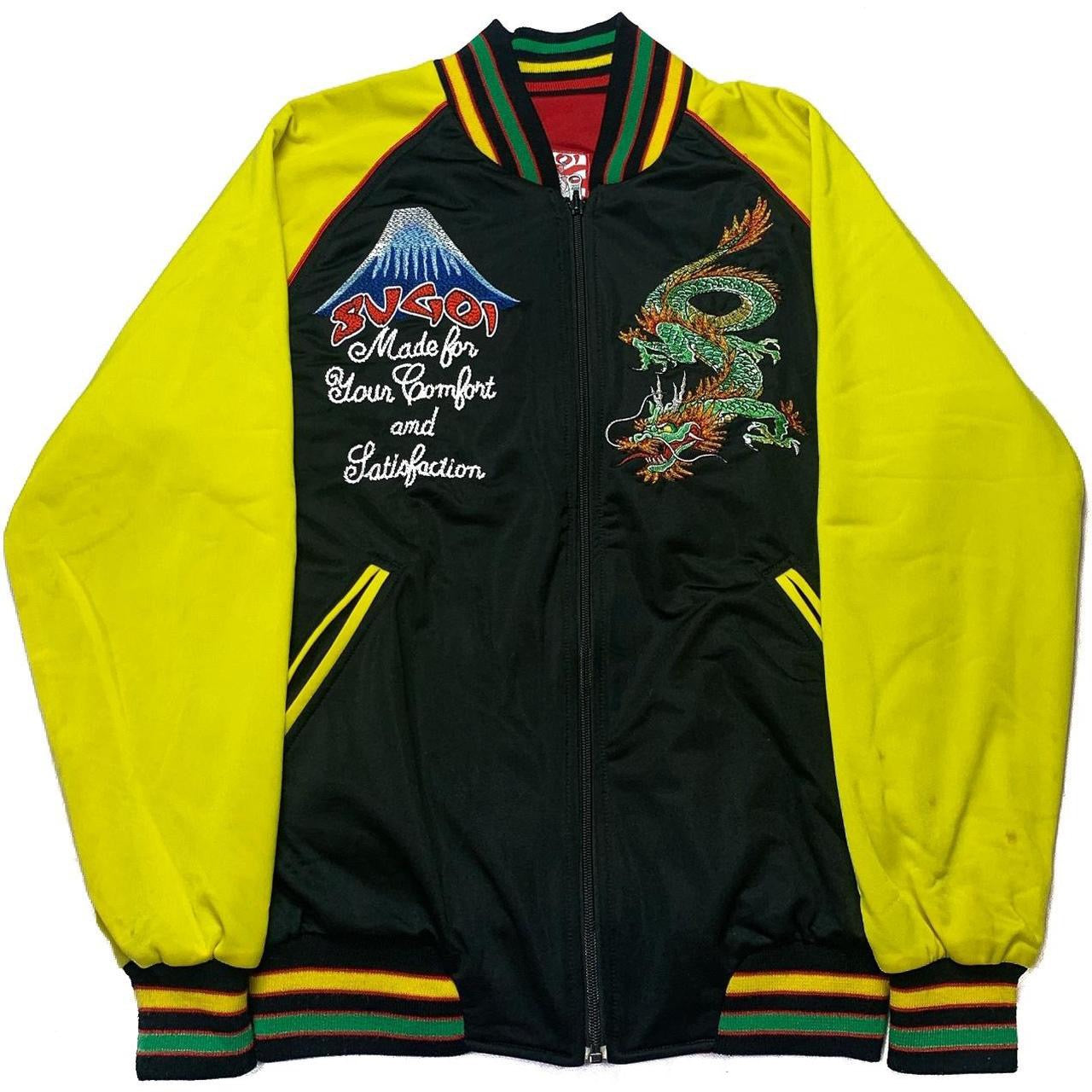 Sugoi Embroidered Dragon Reversible Bomber Jacket