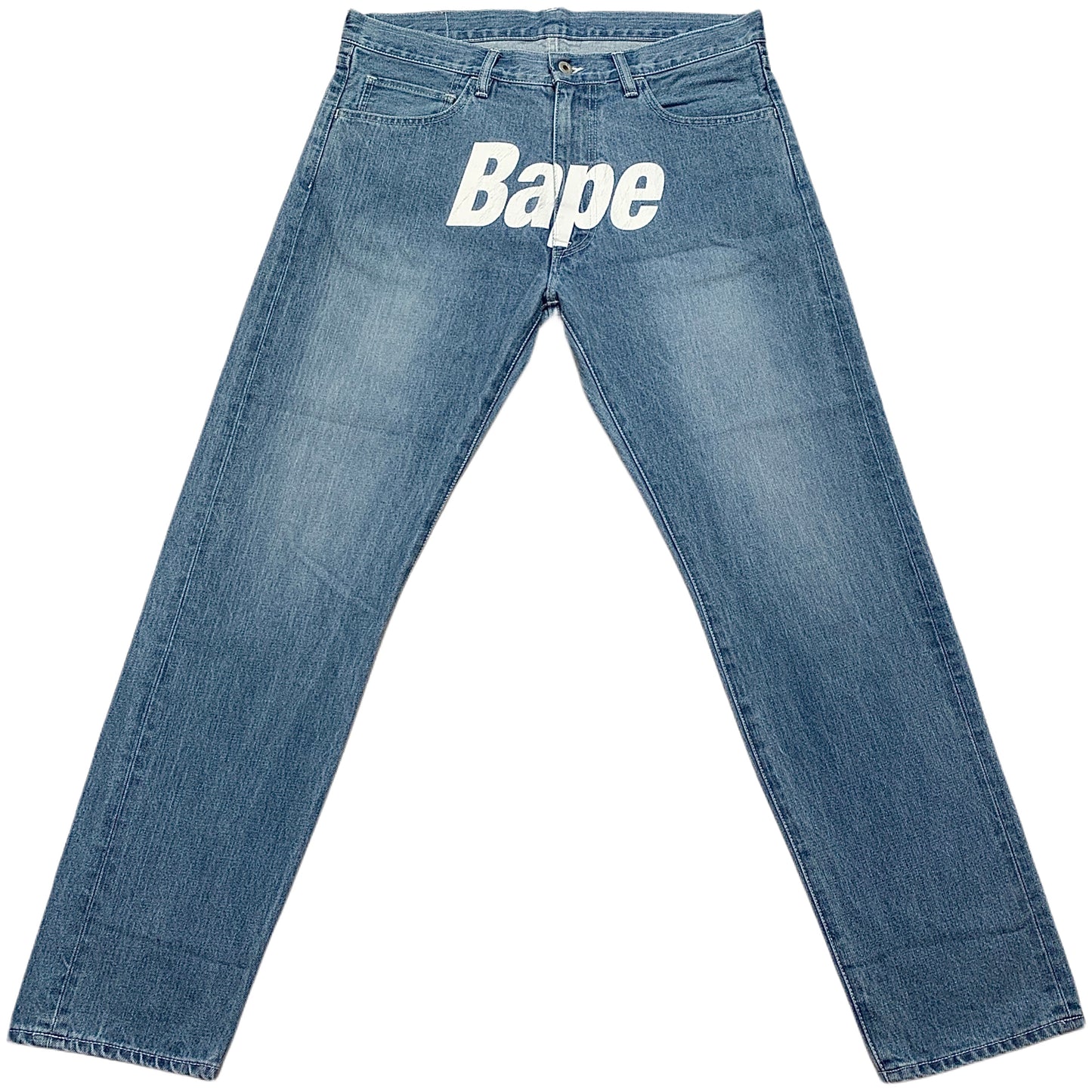 Bape Front Spell Out Jeans