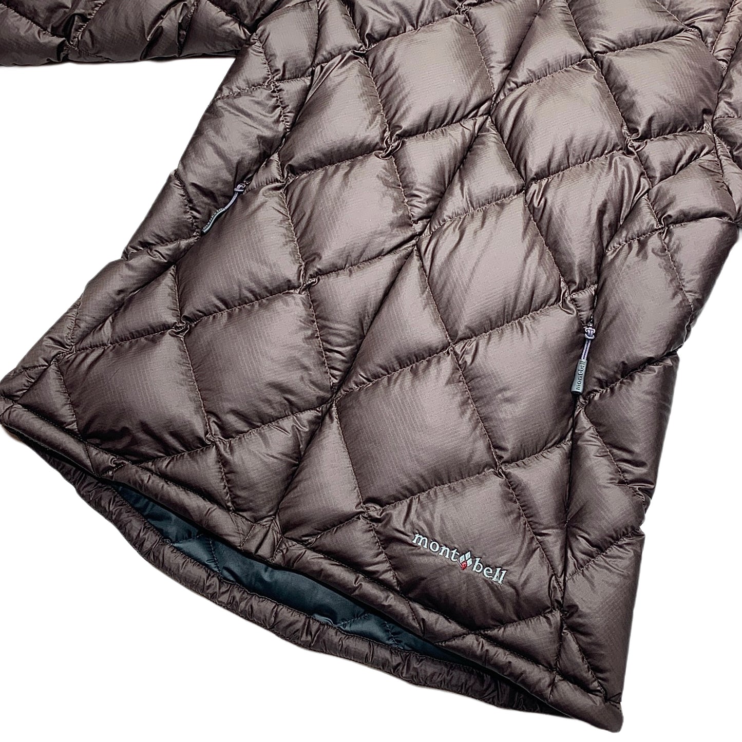 Montbell Diamond Stitch Brown Puffer Jacket
