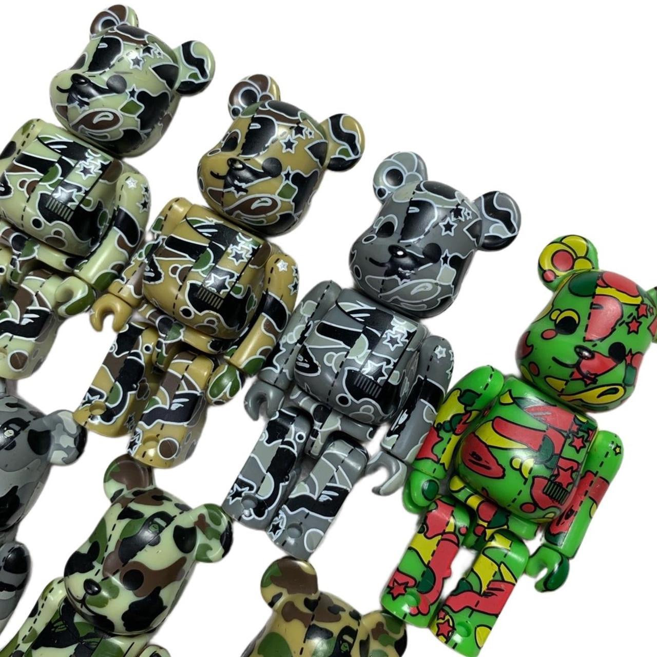 Bape Psyche Camo Bearbrick Set