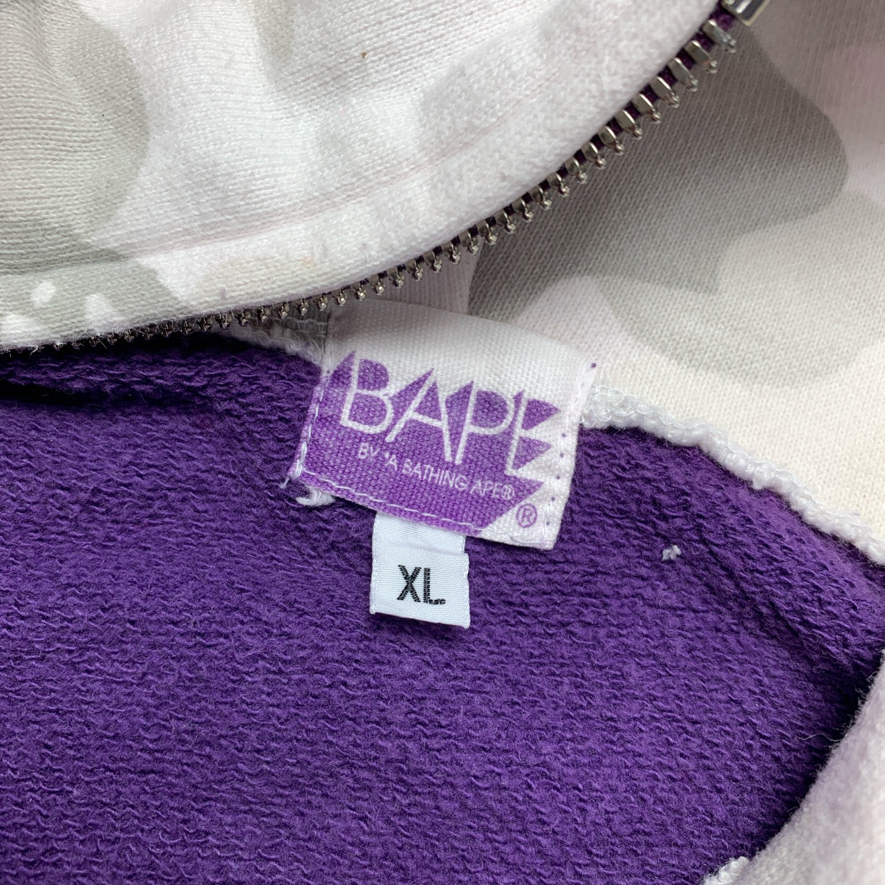 OG 2006 Bape Purple Shark Full Zip Hoodie
