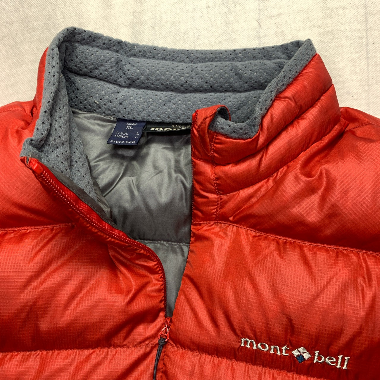 Montbell Puffer Jacket in Red