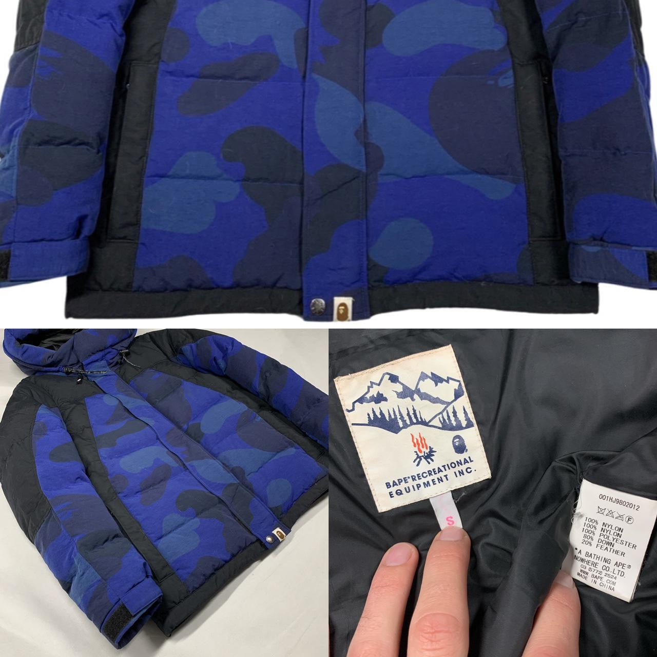 Bape Blue Camo Down Puffer Jacket