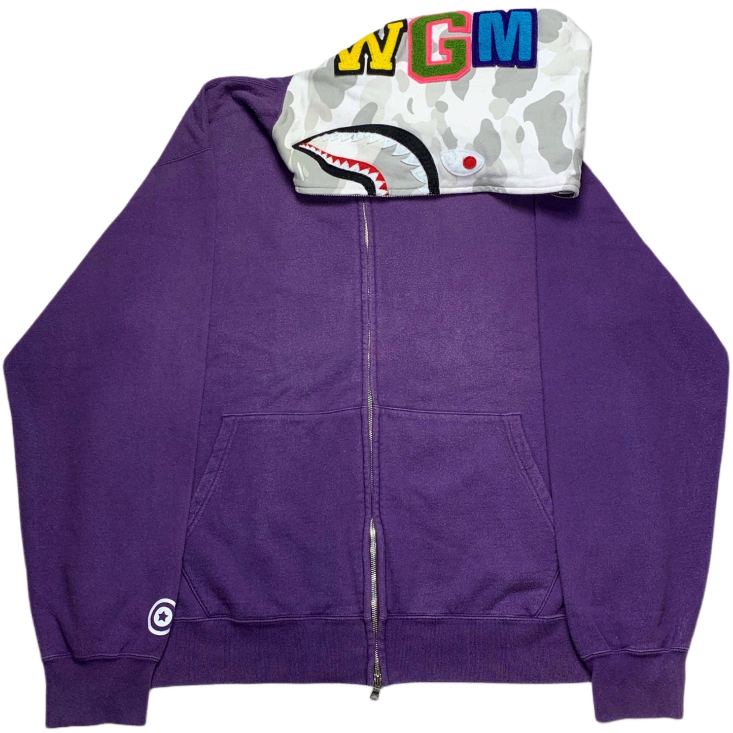 OG 2006 Bape Purple Shark Full Zip Hoodie