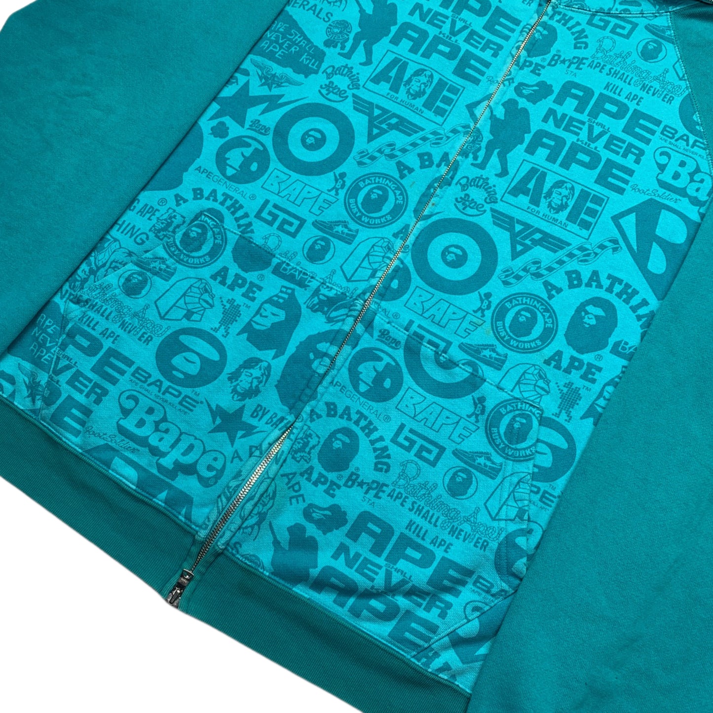 Bape Multi Logo Full Zip Hoodie 2006