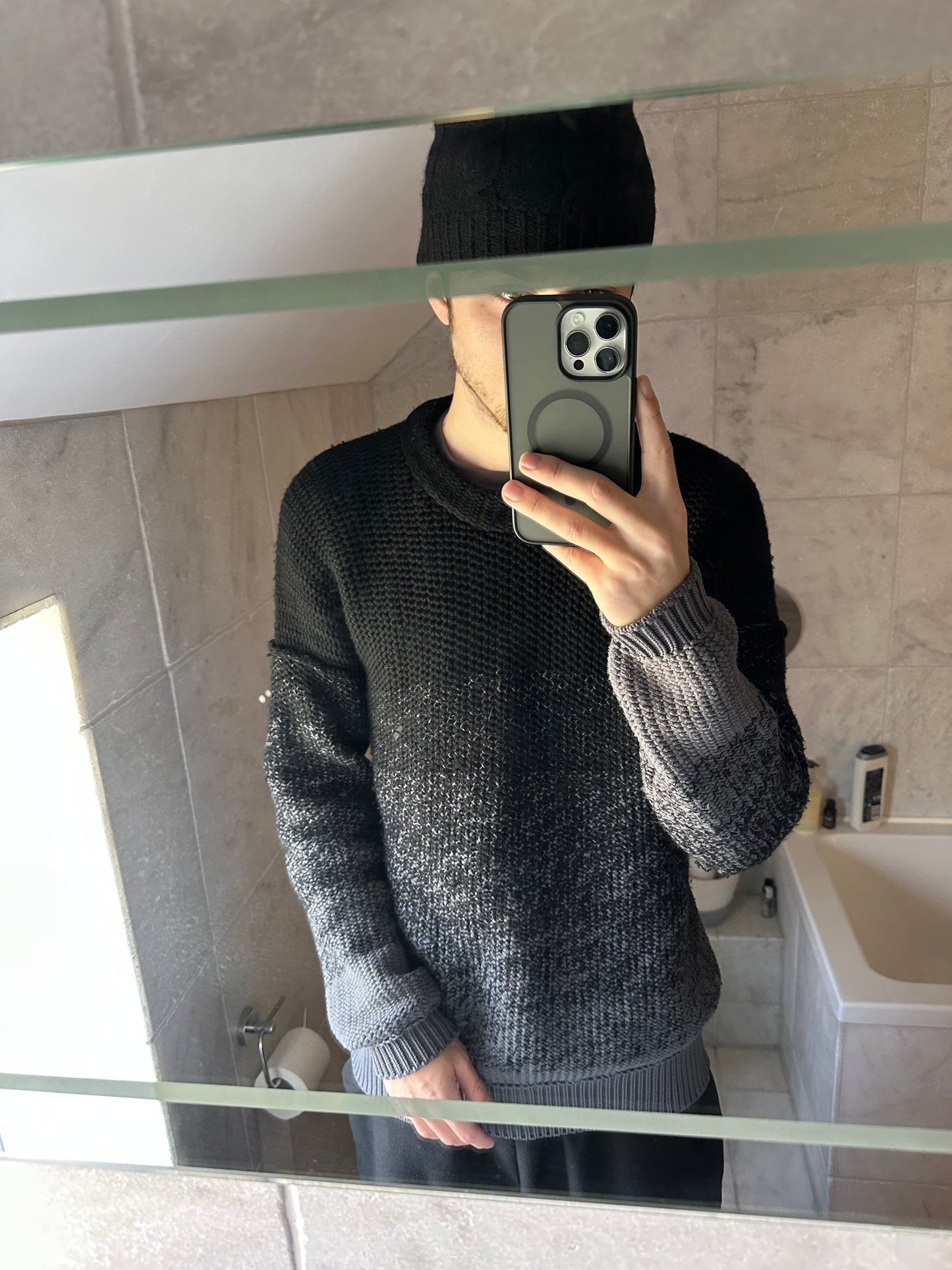 Issey Miyake AW2019 Cozy Zen Gradient Sweatshirt (L)