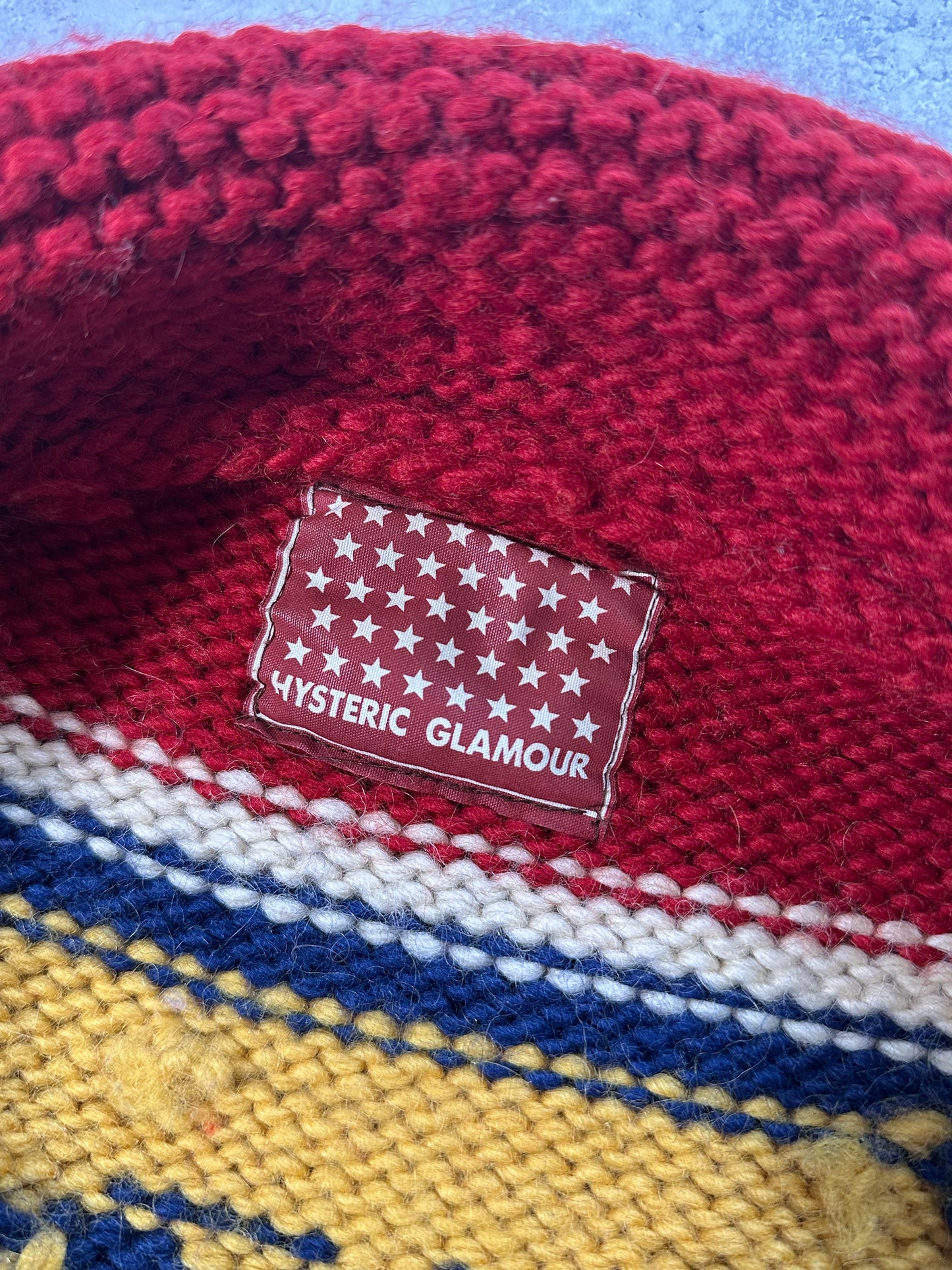 Hysteric Glamour 1990s Heavyweight Varsity Knit Zip Cardigan