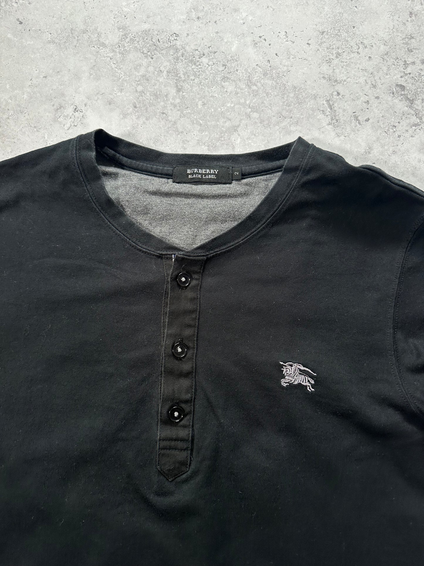 Burberry Black Label 2009 Longsleeve Henley T-shirt (S)