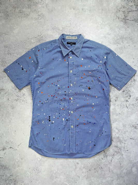 Comme des Garçons Homme x Individualized Shirts AD2014 Paint Splatter Gingham Shirt (S/M)