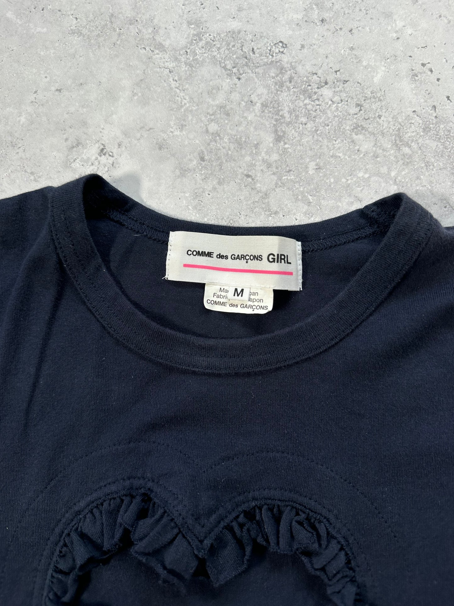 Comme des Garçons Girl Heart Hole Longsleeve Tshirt (M)