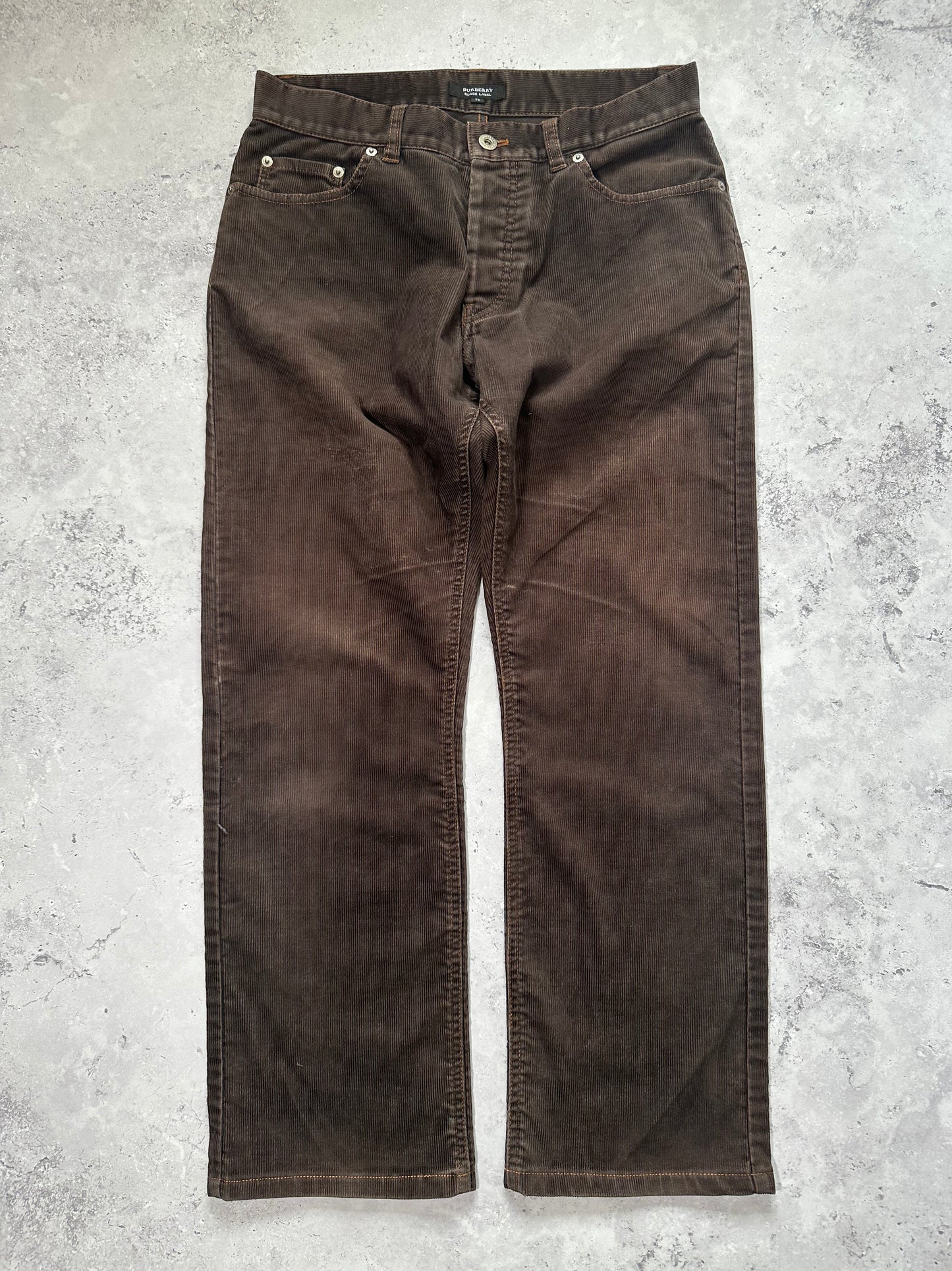 Burberry Black Label 2007 Pocket Check Corduroy Jeans