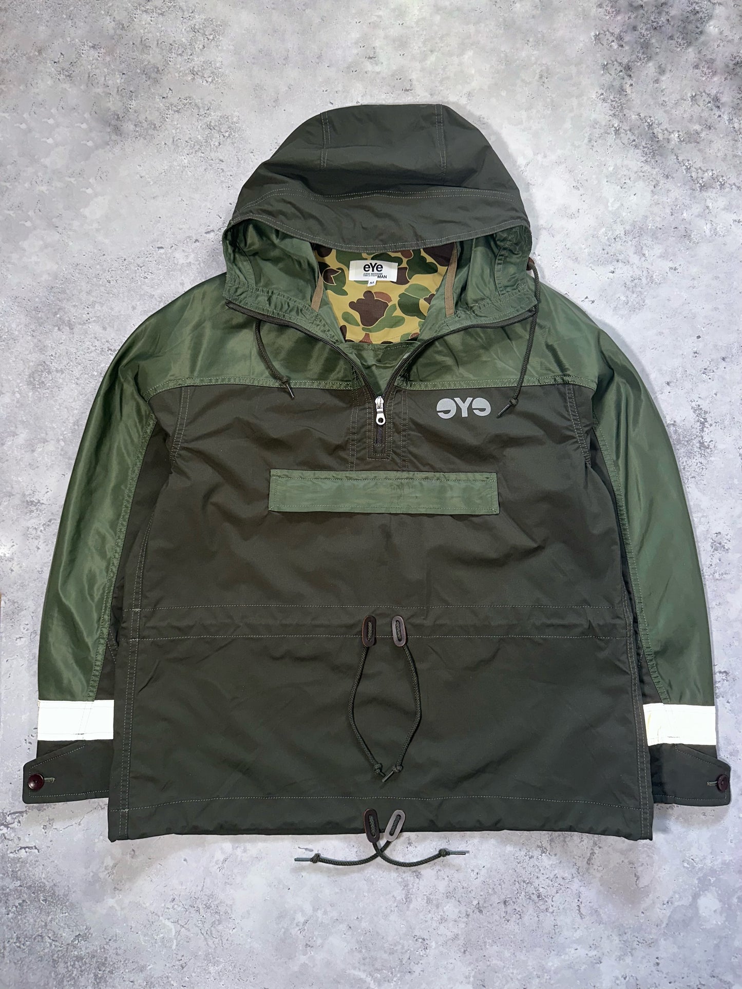 eYe Junya Watanabe MAN Comme des Garçons SS2019 Reflective Hooded Anorak Jacket