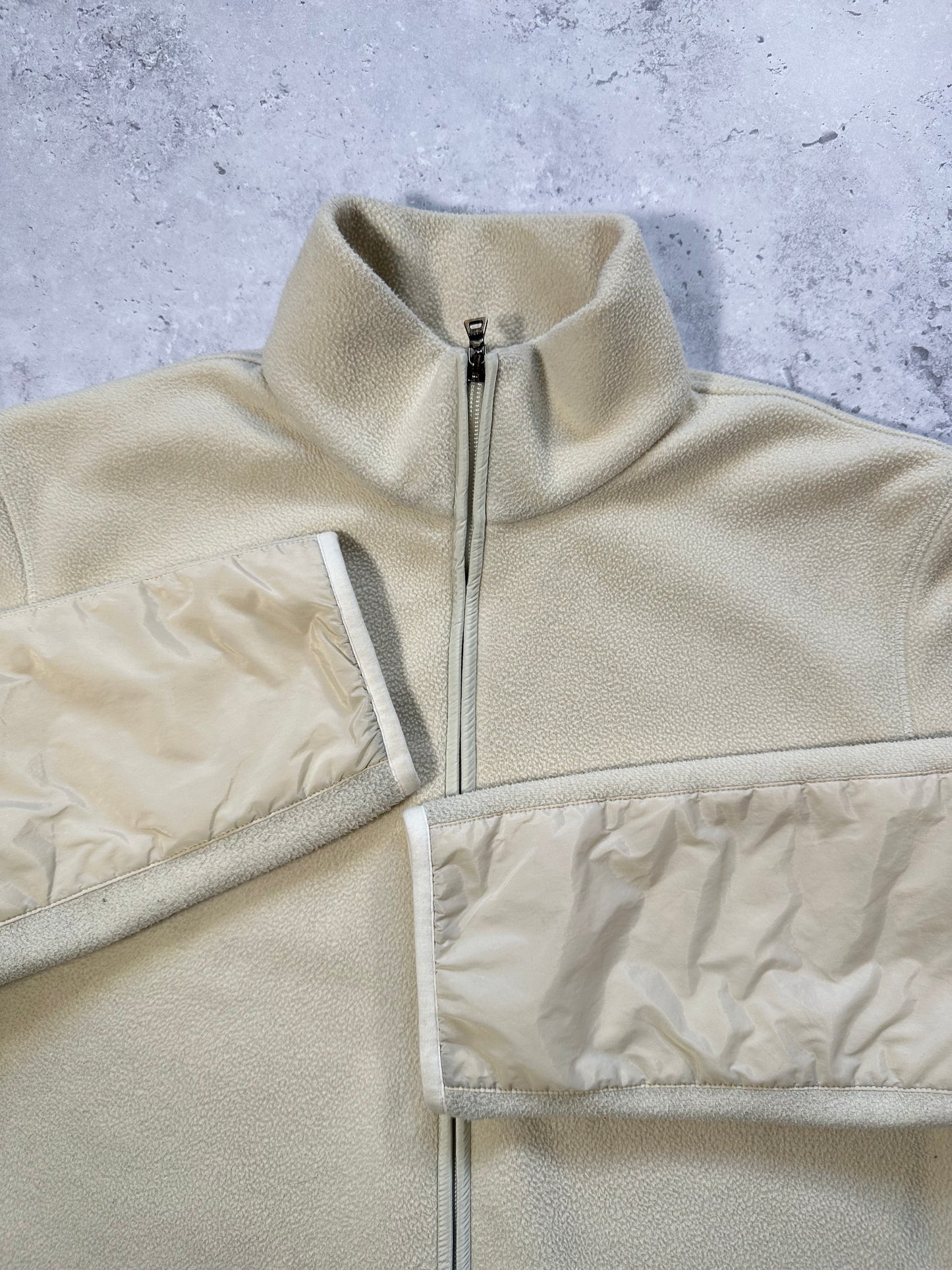 Prada Sport 2010 Nylon Panelled Zip Fleece Jacket (L)