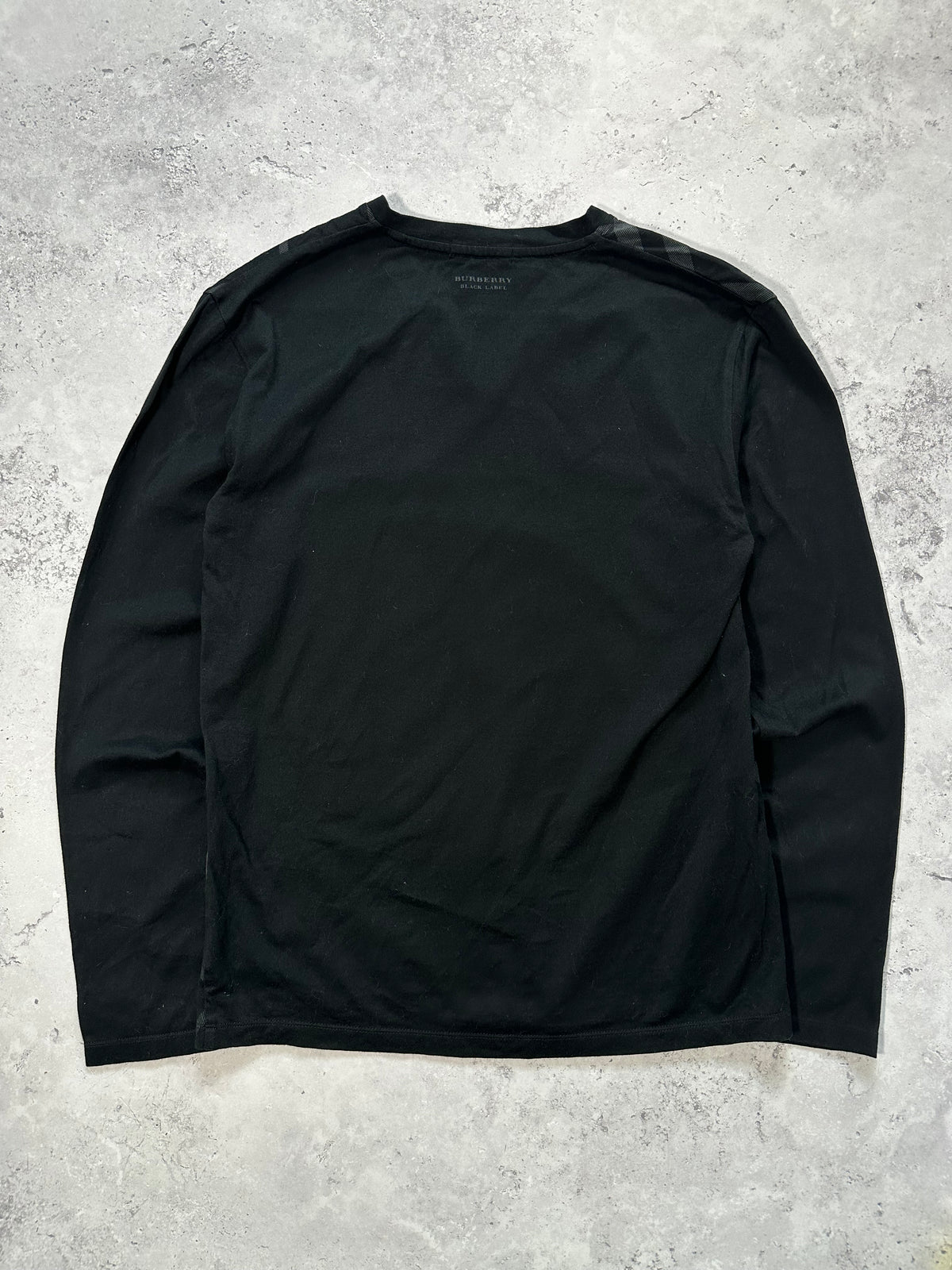 Burberry Black Label 2009 Black Nova Check Longsleeve Tshirt (S)