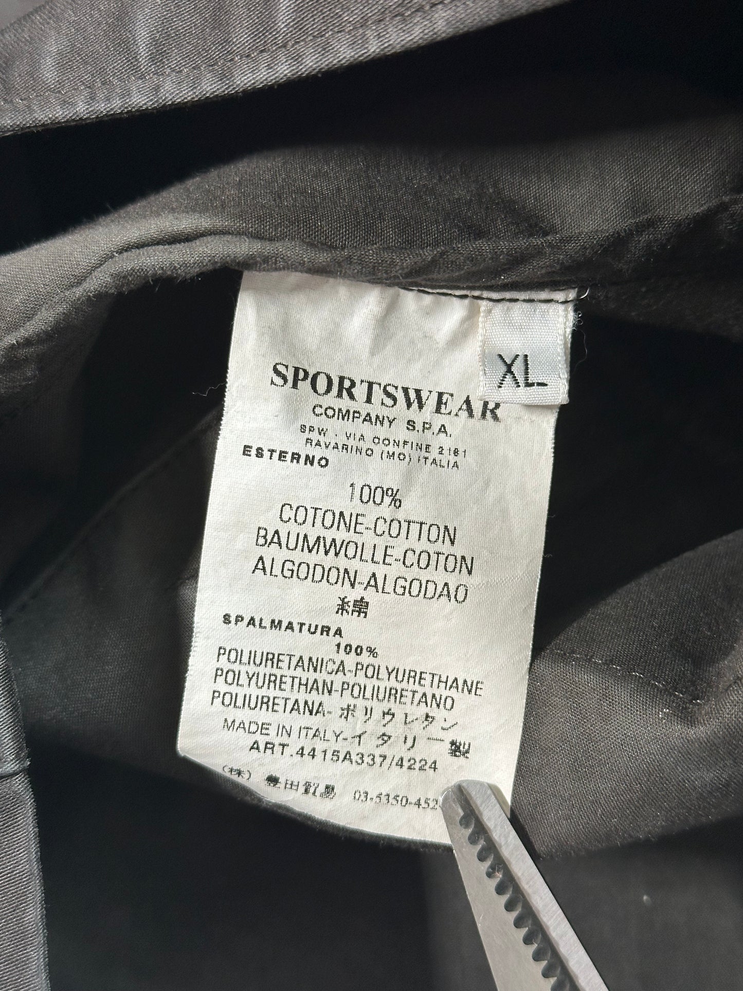 Stone Island SS2006 Resined Cotton Chore Jacket by Paul Harvey (XL)