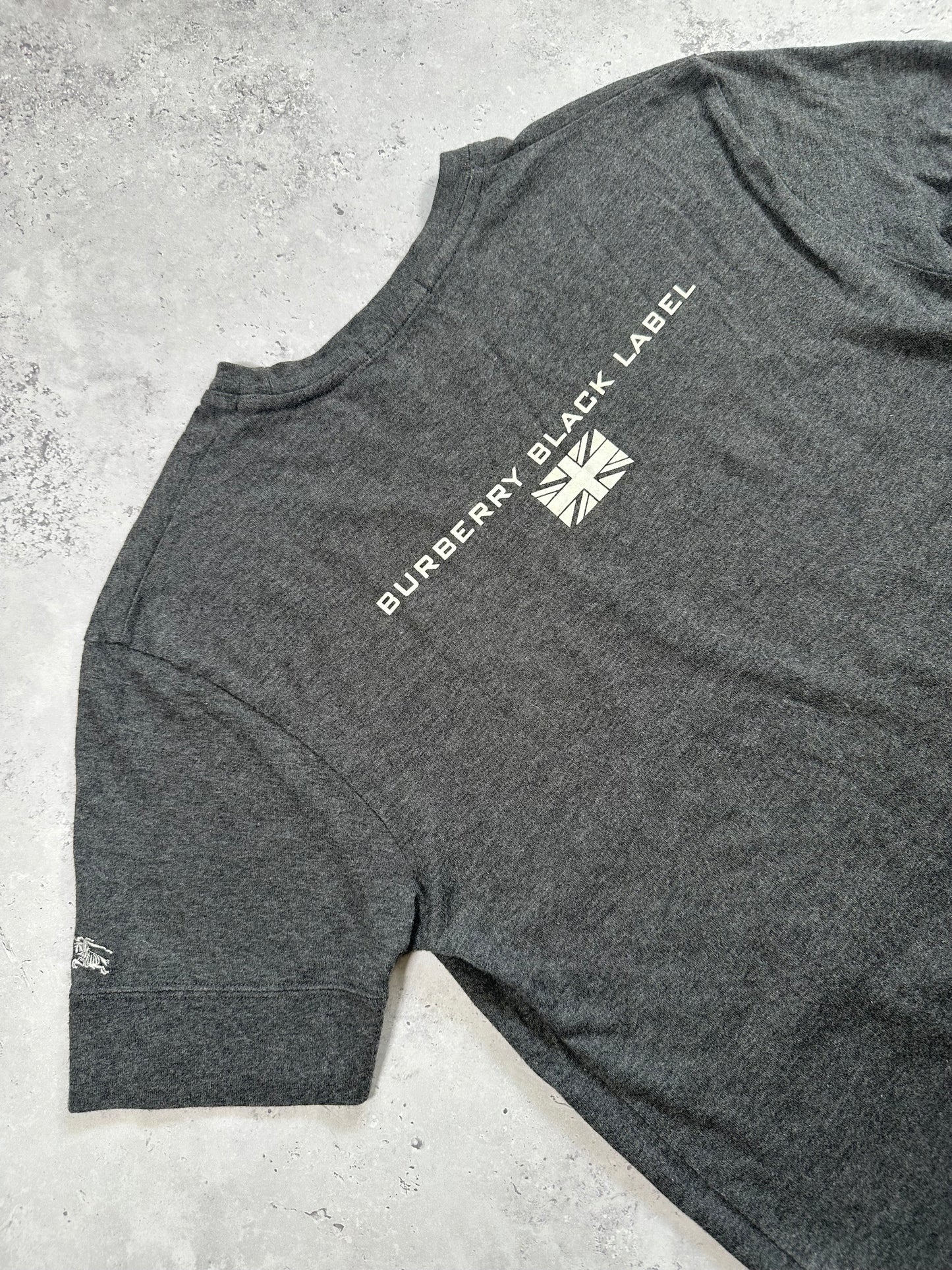 Burberry Black Label 2008 Union Jack Spellout Tshirt (S)